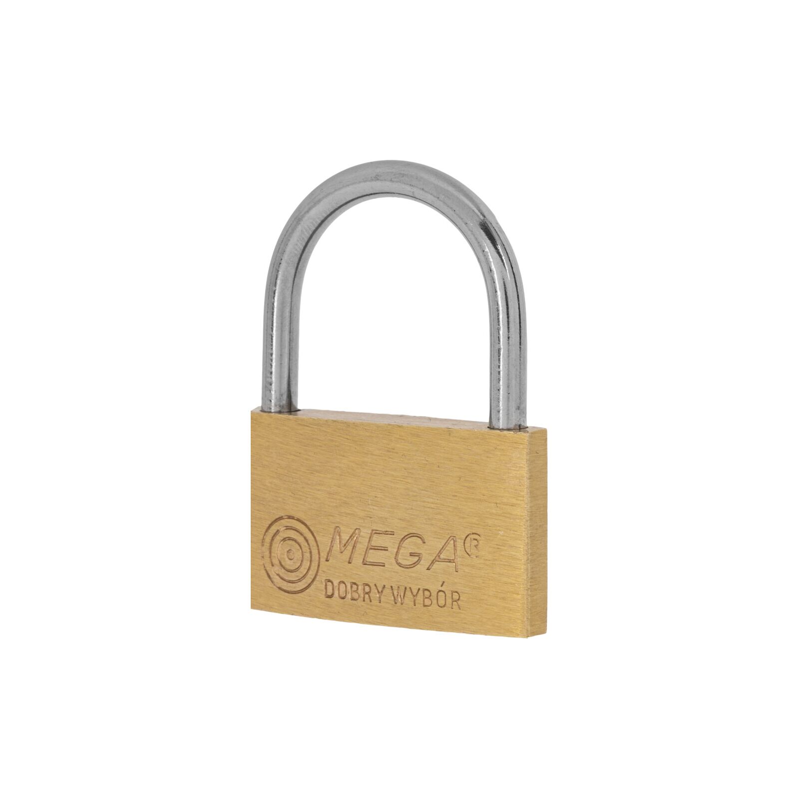 Brass Thin Padlock 20 mm Chrome Plated Shackle. 3 Keys.