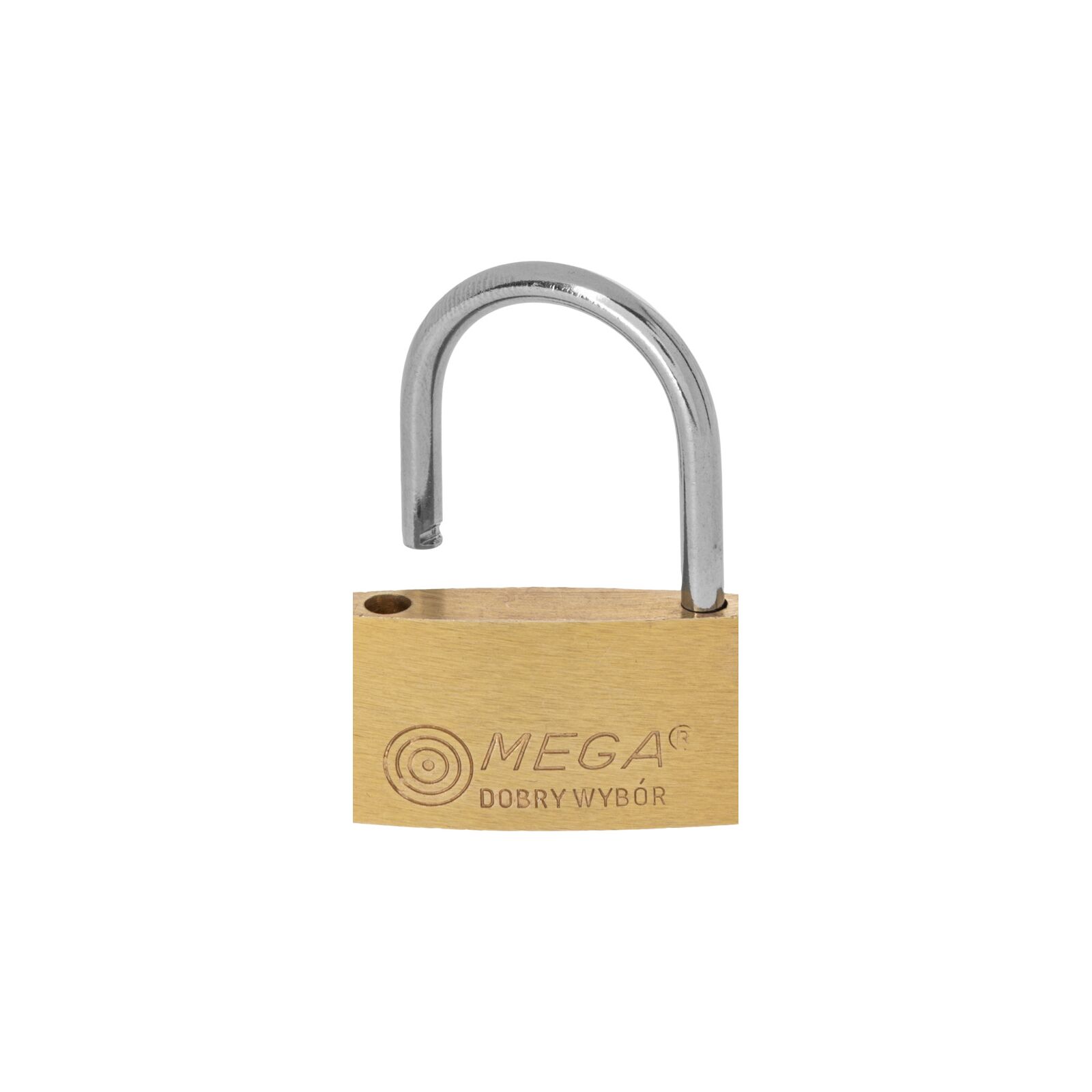 Brass Thin Padlock 20 mm Chrome Plated Shackle. 3 Keys.