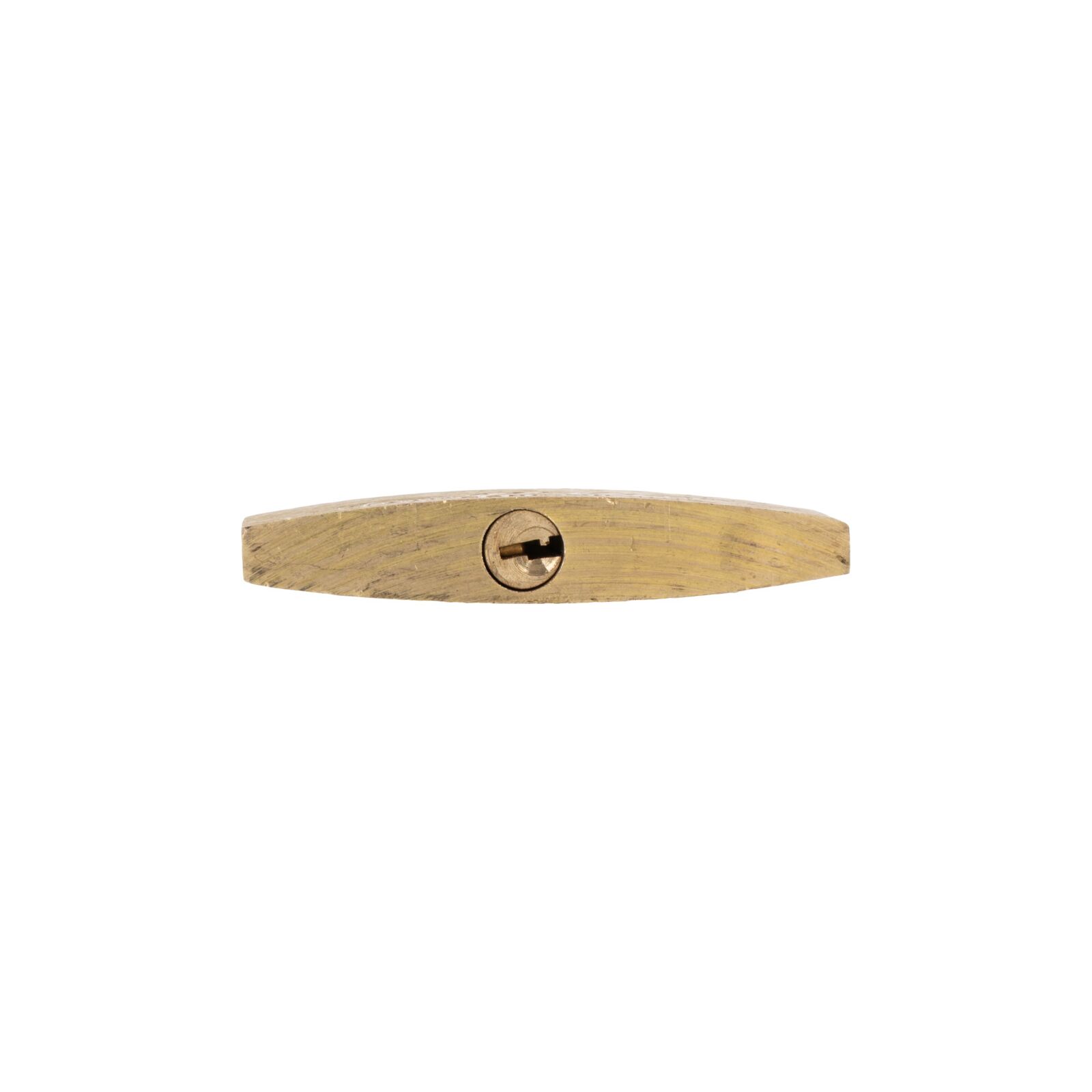Brass Thin Padlock 20 mm Chrome Plated Shackle. 3 Keys.