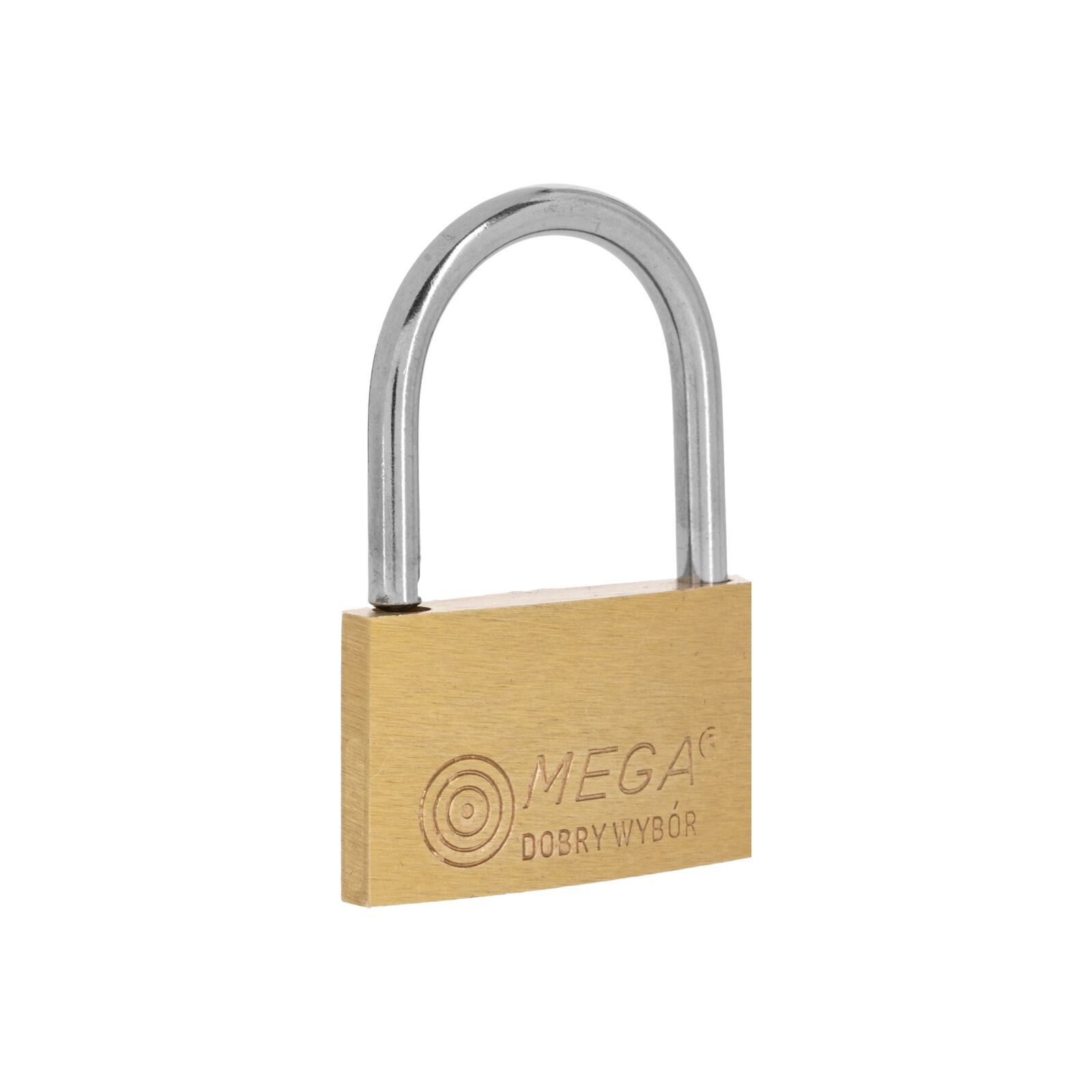 Brass Thin Padlock 20 mm Chrome Plated Shackle. 3 Keys.