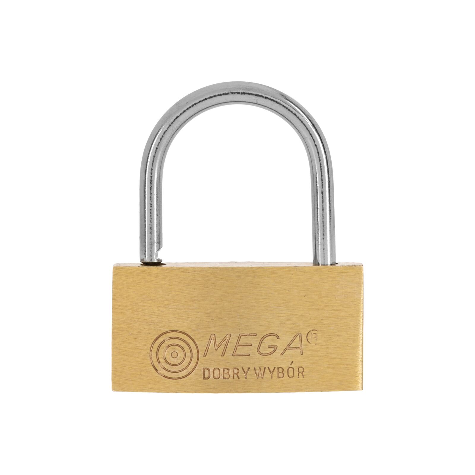 Brass Thin Padlock 30 mm Chrome Plated Shackle. 3 Keys.