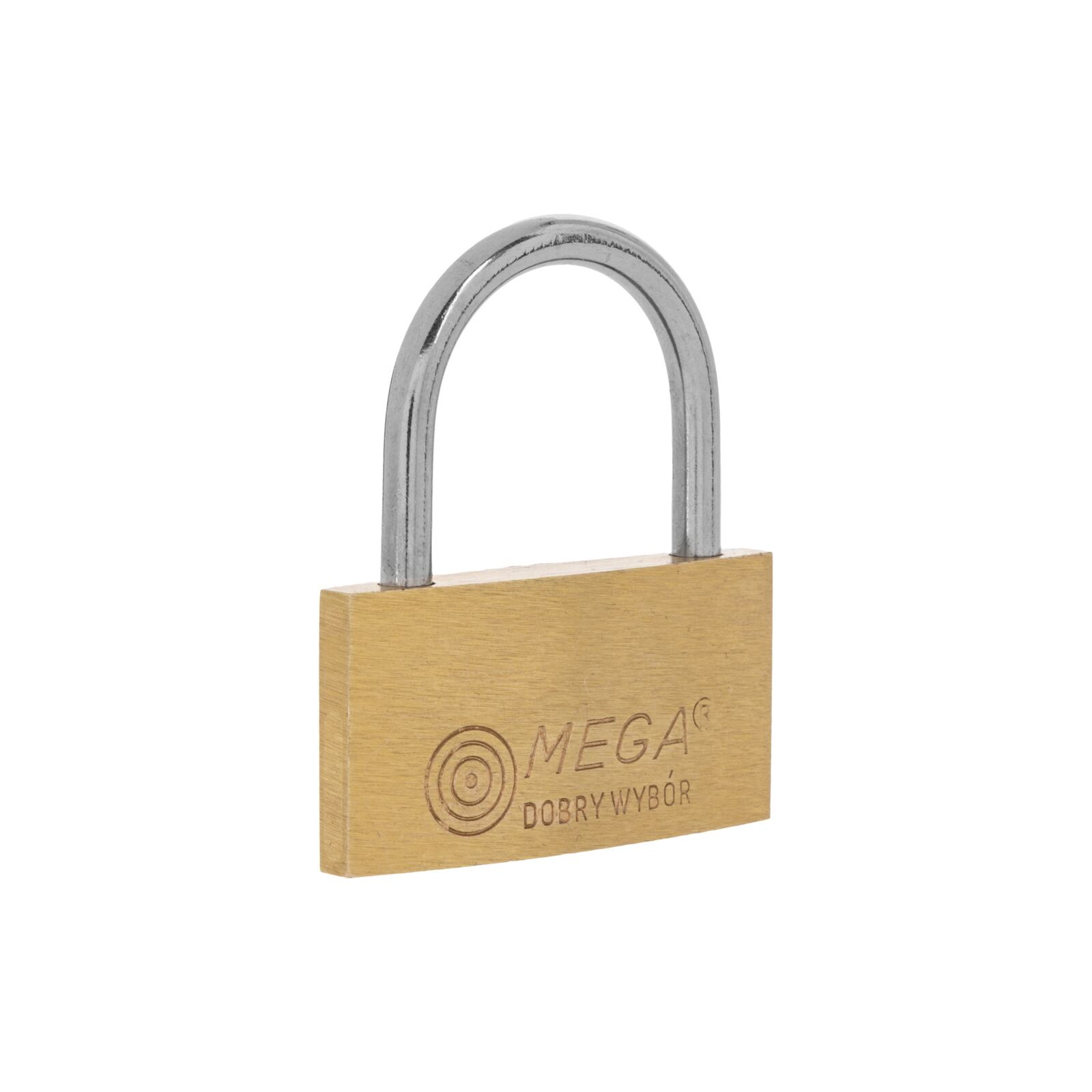 Brass Thin Padlock 40 mm Chrome Plated Shackle. 3 Keys.
