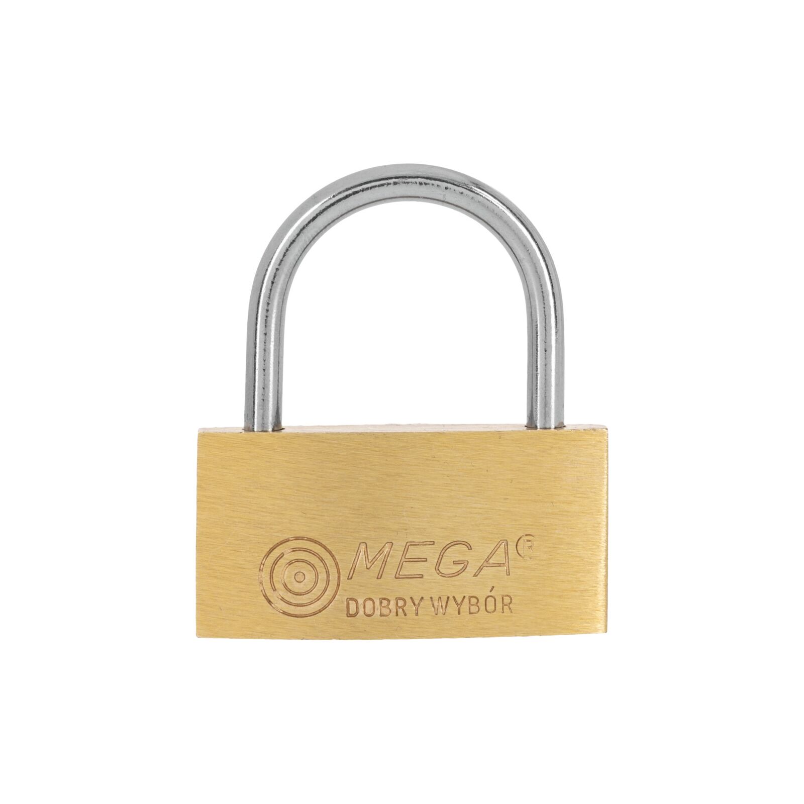 Brass Thin Padlock 40 mm Chrome Plated Shackle. 3 Keys.
