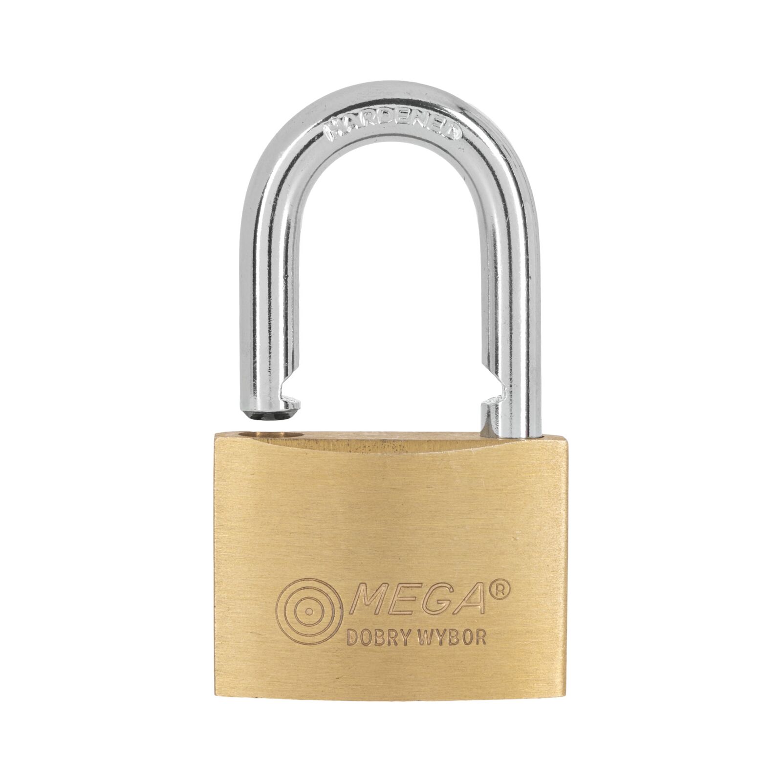 Brass Thin Padlock 63 mm Chrome Plated Hard. Shackle. 3Keys.
