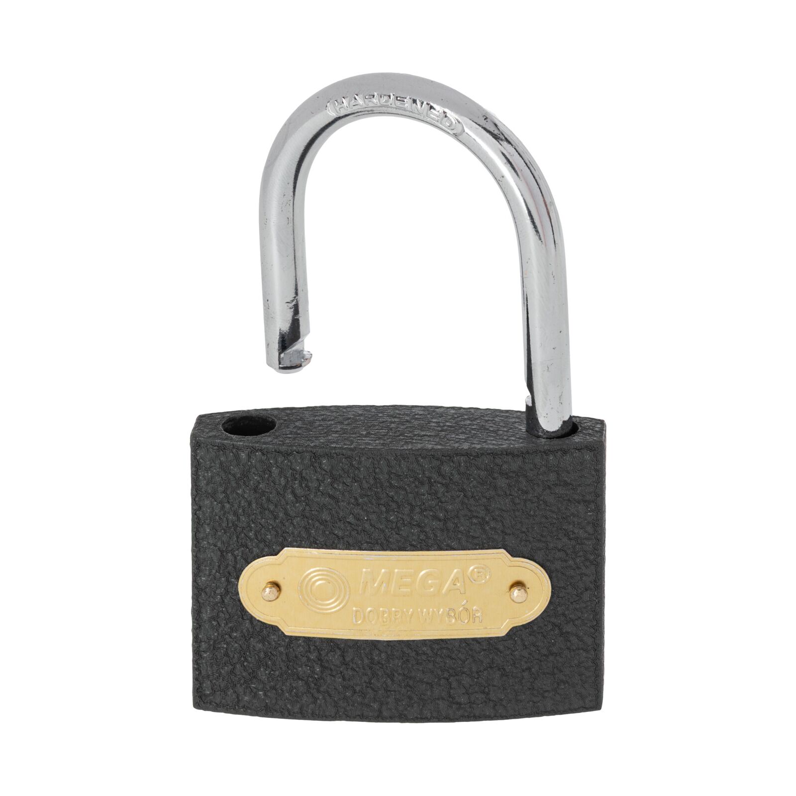 Grey Casting Iron Padlock 32 mm Heavy Type. Chrome Plated Hardened Shackle 3 Keys. Packed Individual Color Carton Box