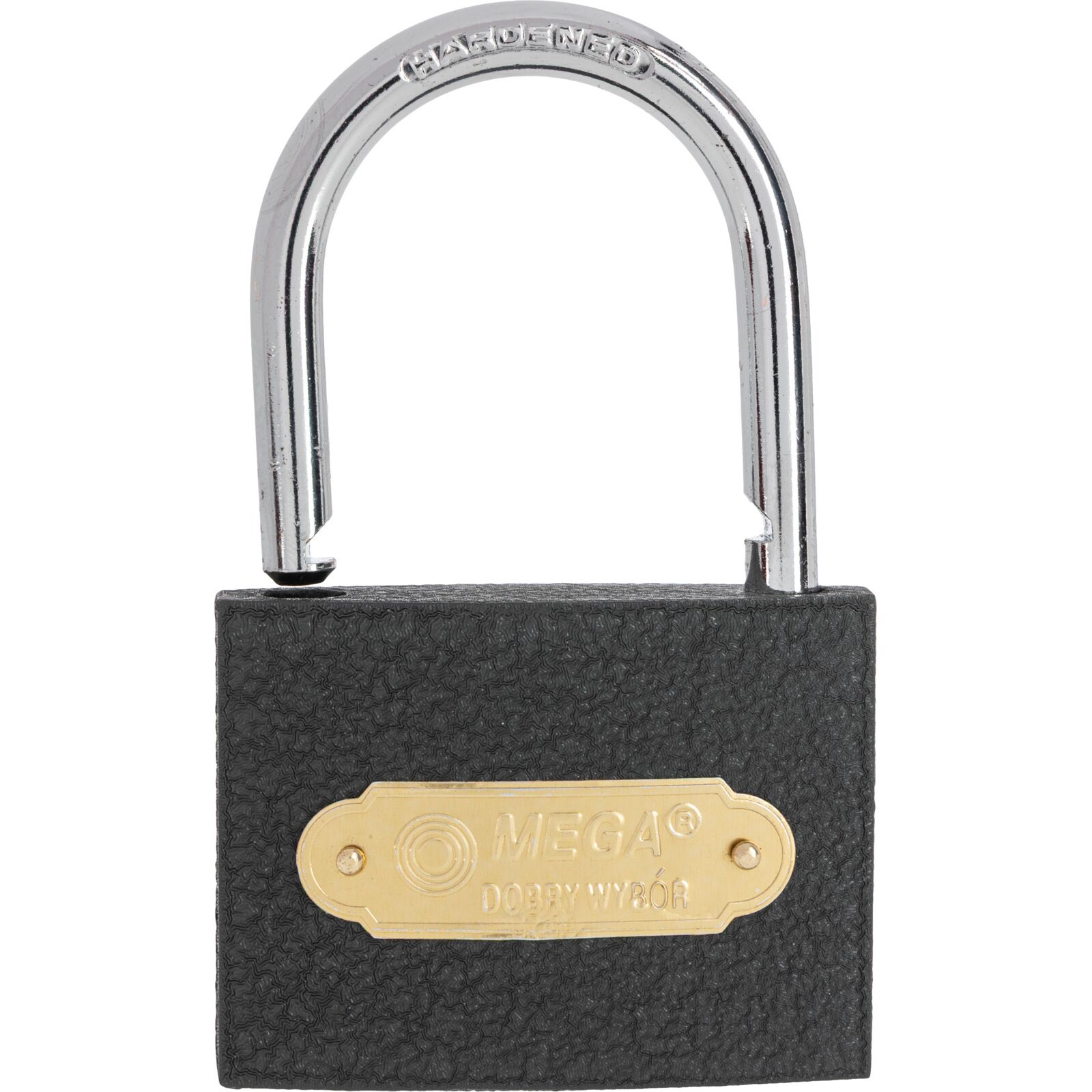 Grey Casting Iron Padlock 40 mm Heavy Type. Chrome Plated Hardened Shackle 3 Keys. Packed On Sliding Card