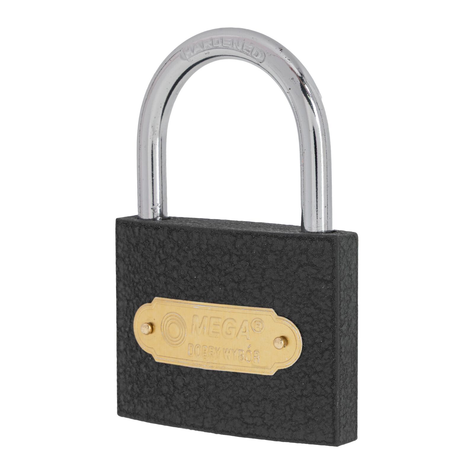Grey Casting Iron Padlock 50 mm Heavy Type. Chrome Plated Hardened Shackle 3 Keys. Packed On Sliding Card