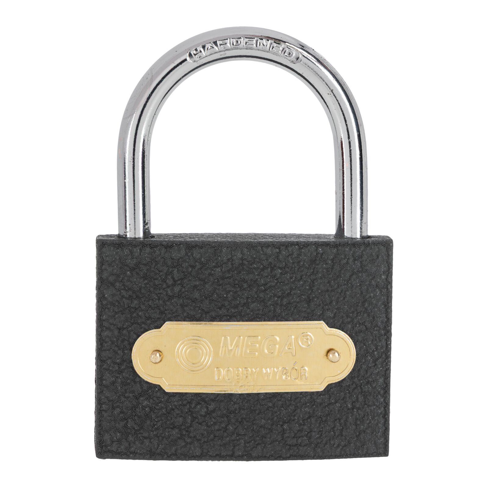 Grey Casting Iron Padlock 75 mm Heavy Type. Chrome Plated Hardened Shackle 3 Keys. Packed Individual Color Carton Box