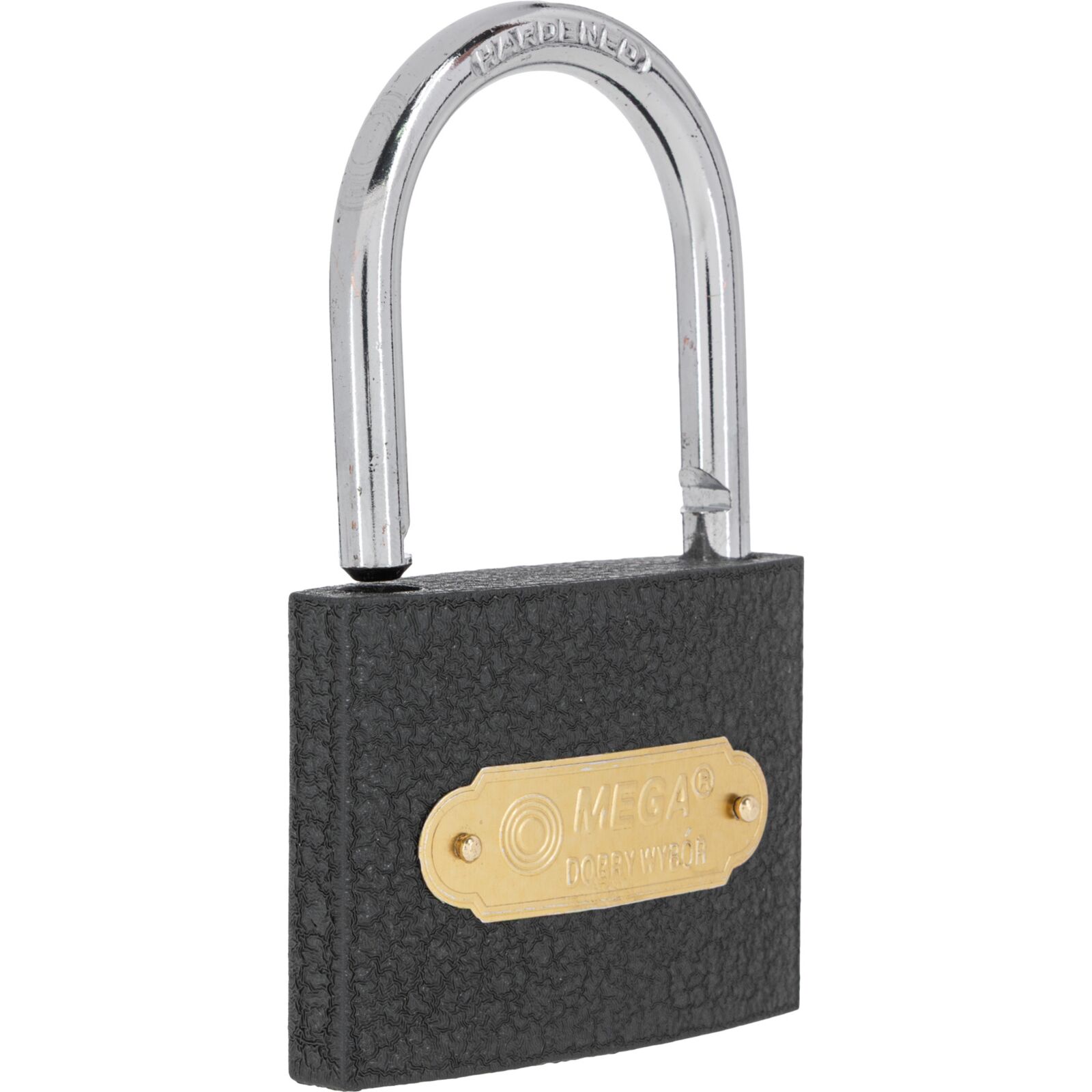 Grey Casting Iron Padlock 75 mm Heavy Type. Chrome Plated Hardened Shackle 3 Keys. Packed Individual Color Carton Box