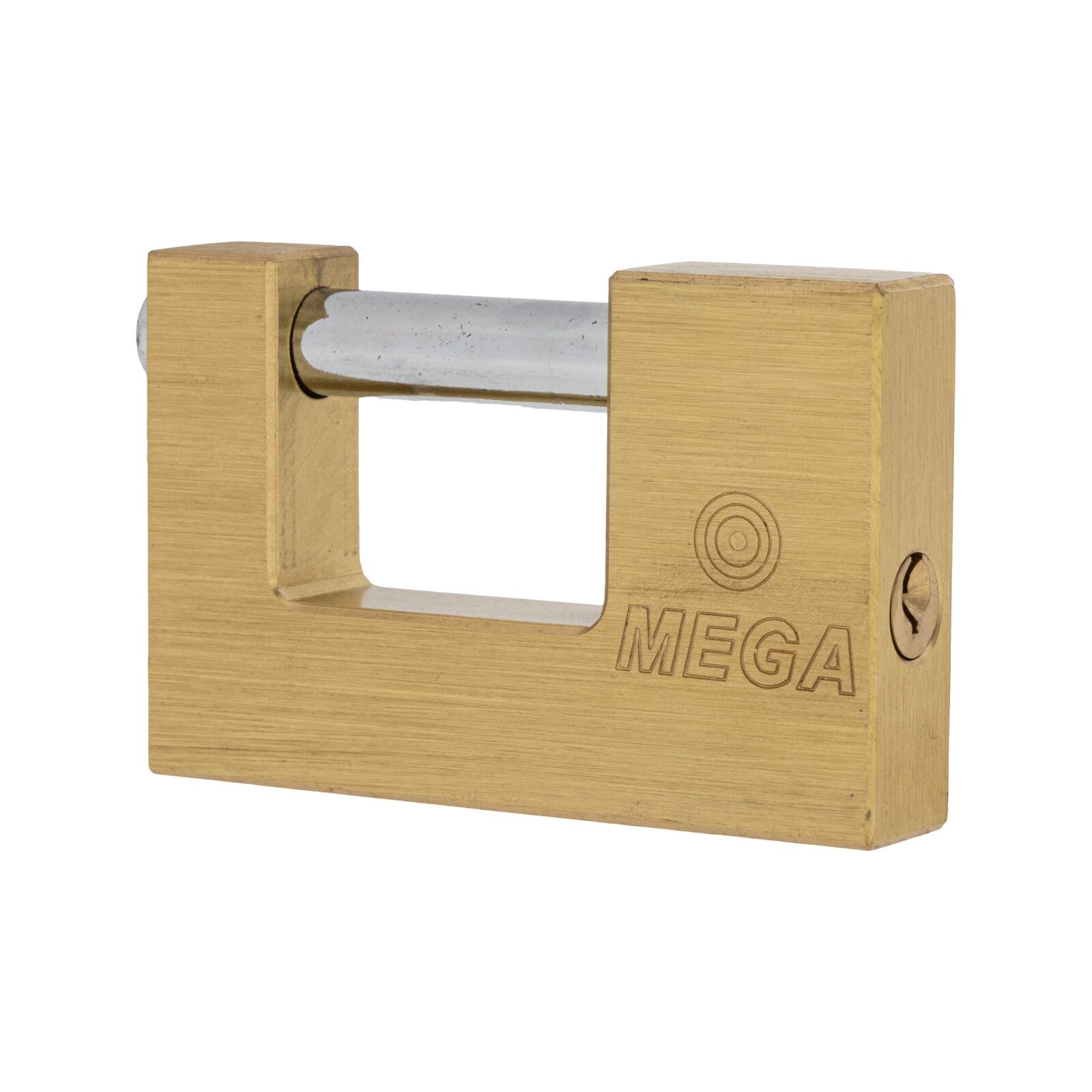Close Shackle Brass Padlock 75 mm. Shackle Chrome Plated, Hardened 12 mm Dia, Dist. 24 mm. P