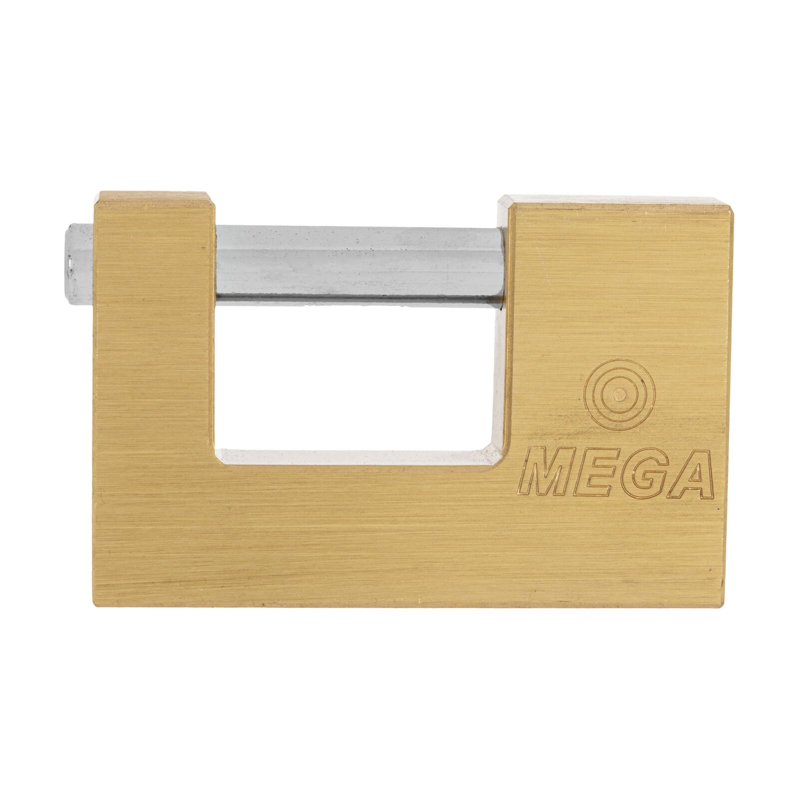 Close Shackle Brass Padlock 75 mm. Shackle Chrome Plated, Hardened 12 mm Dia, Dist. 24 mm. P