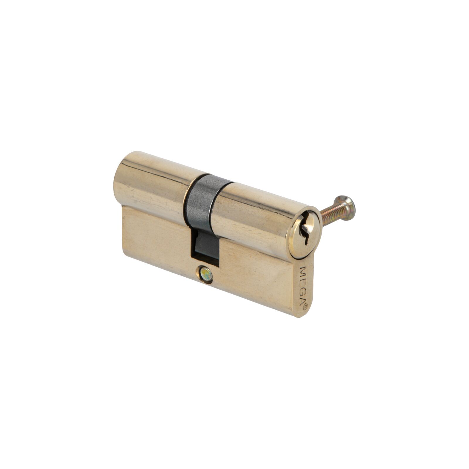 Brass Lock Cylinder 62 mm On Card, 3 Keys