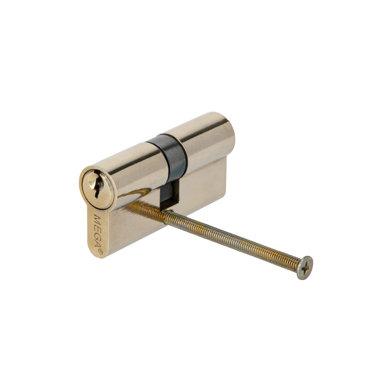 Brass Lock Cylinder 62 mm On Card, 3 Keys