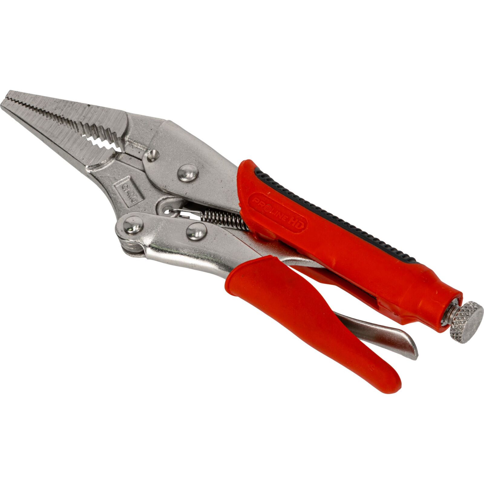 Locking Pliers, Flat Long Jaws, Rubberized Gripping Surfaces 220 mm, PROLINE HD