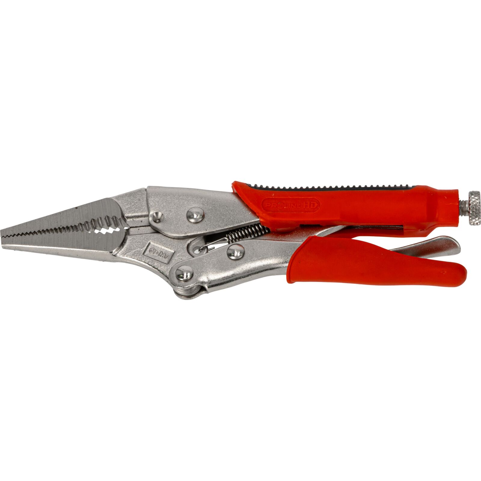 Locking Pliers, Flat Long Jaws, Rubberized Gripping Surfaces 220 mm, PROLINE HD