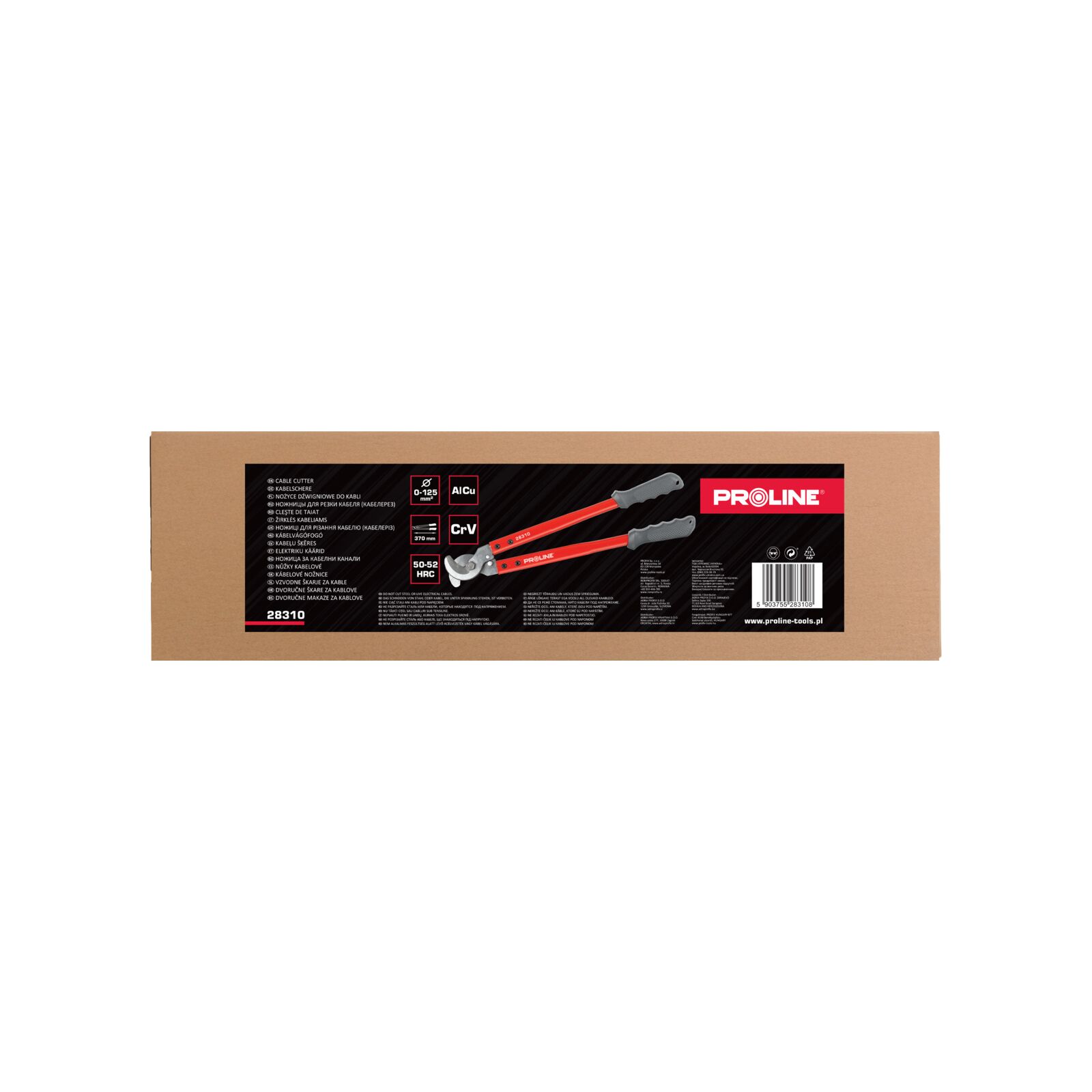 Wiresax 380-780 mm, Kapar Metalllinor/Kablar Upp till 125-500 mm², Proline
