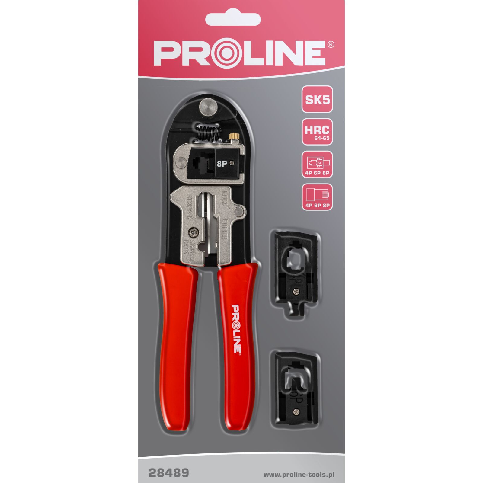Crimping Pliers 0.5-6 mm² for 4P, 6P, 8P Connectors, Proline