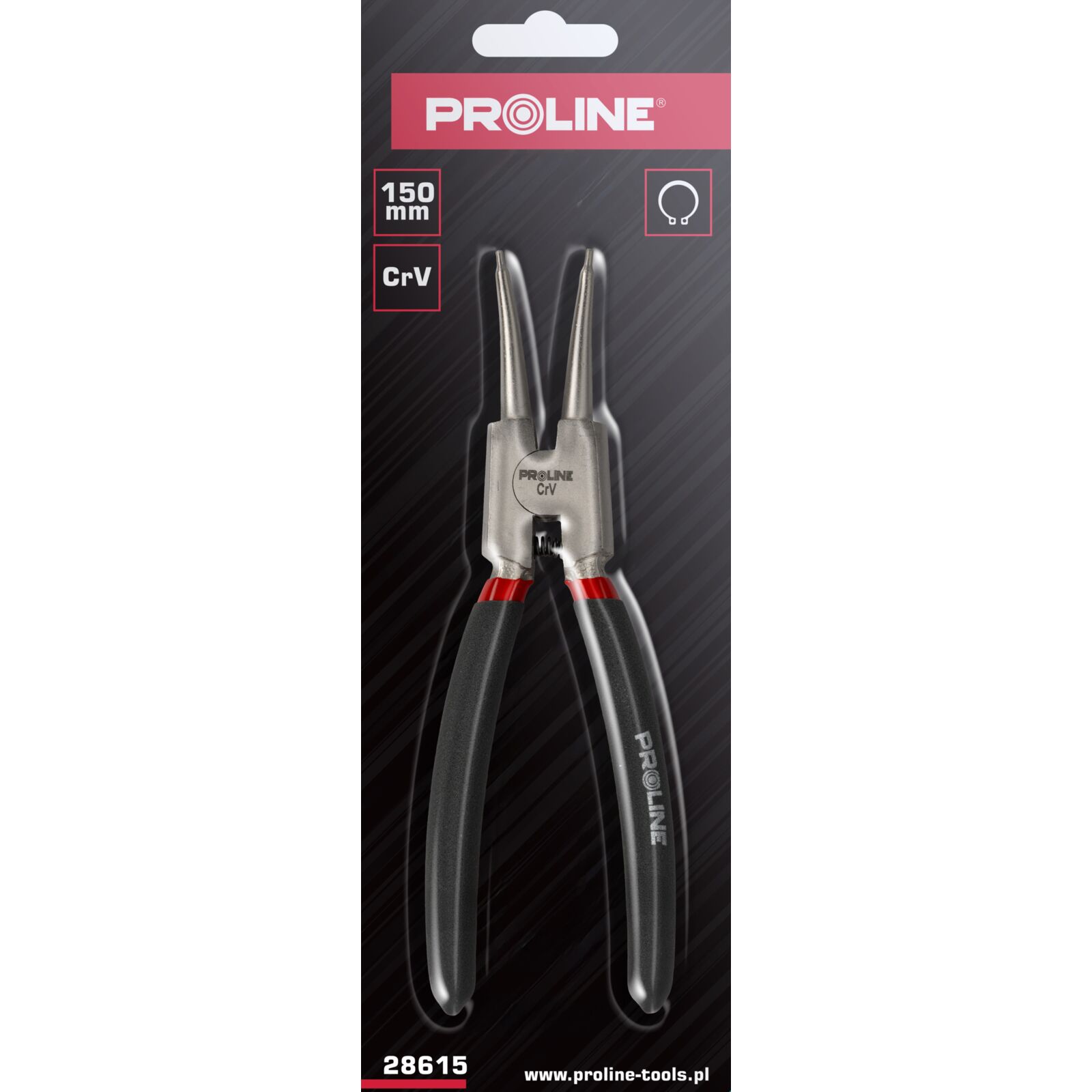 External Straight Circlip Pliers 150-175 mm, Proline