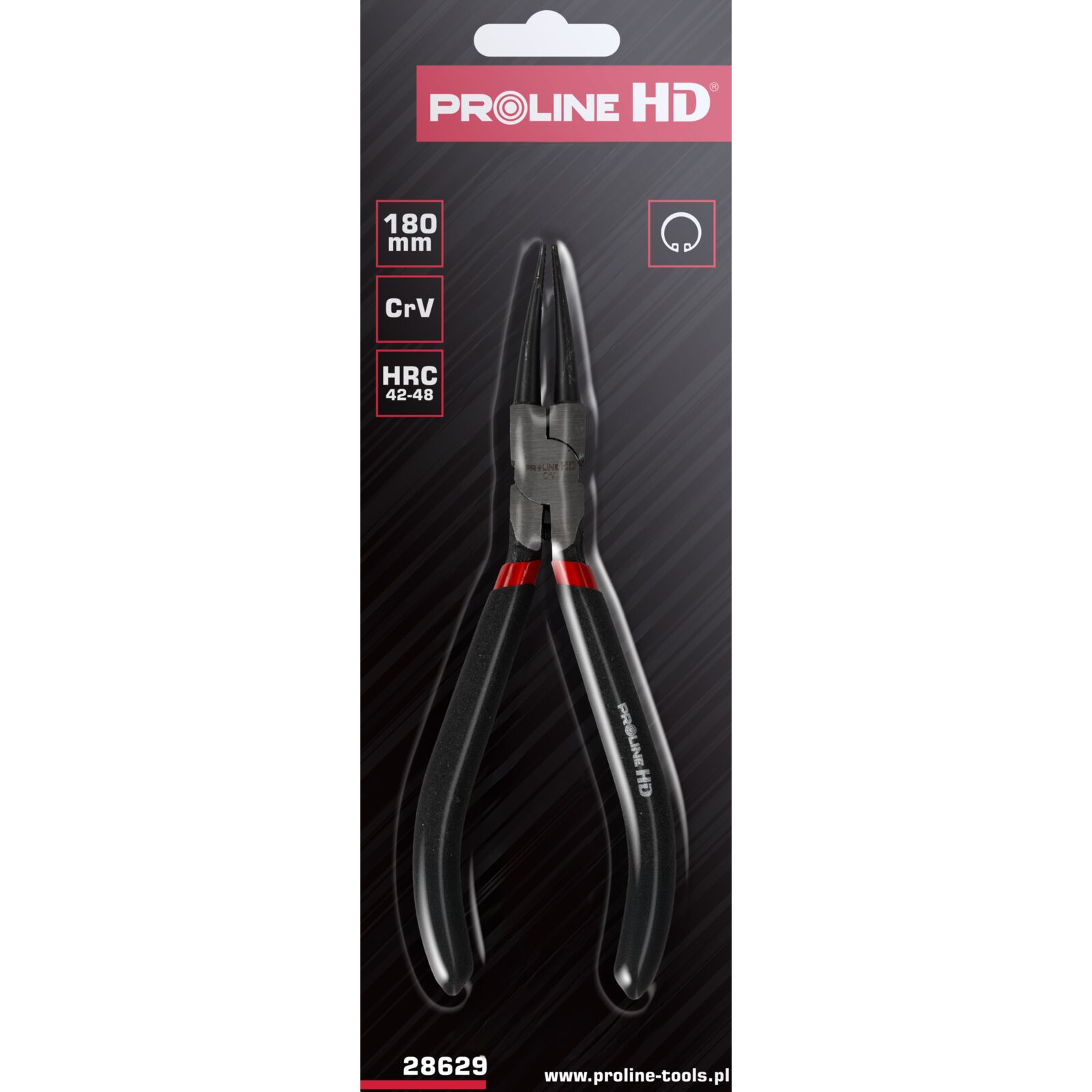 Internal Straight Circlip Pliers 180 mm, Proline