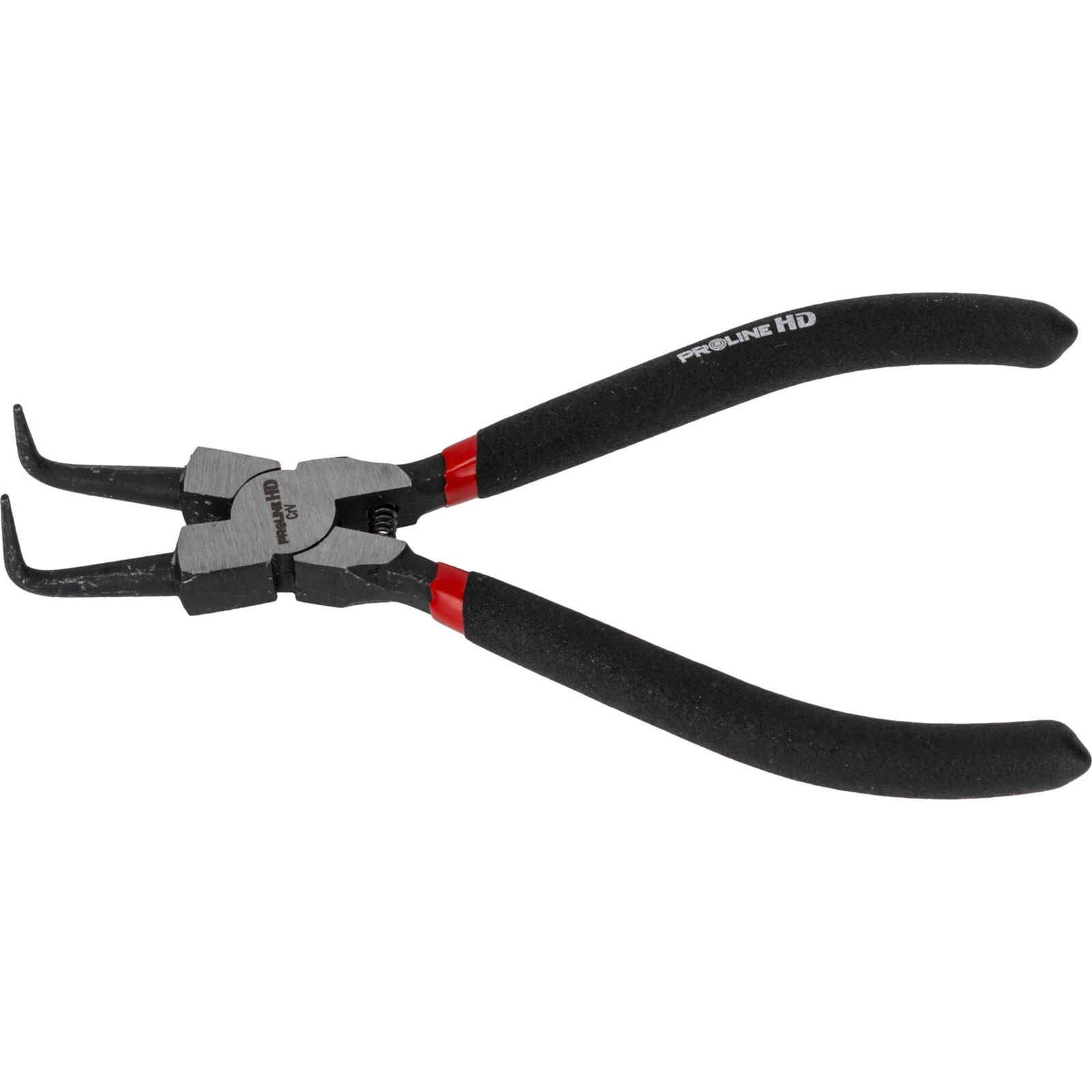 Spårringstång vinklade käftar 180 mm, för invändiga spårringar, Proline
