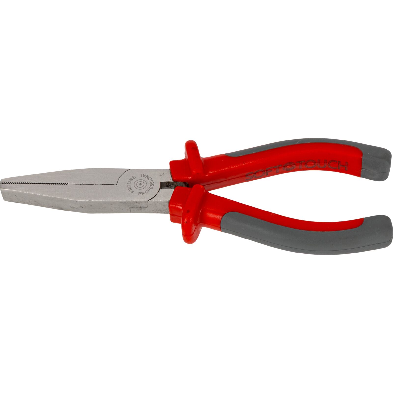 Flat Nose Pliers 160 mm Soft Touch, Ribbed, Proline