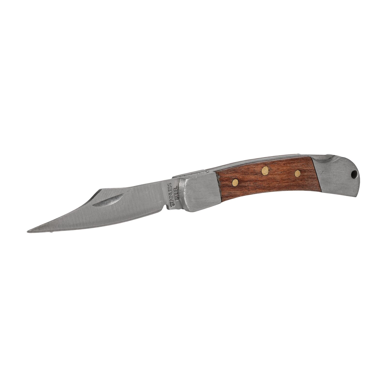 Folding Universal Knife 60 mm, Wooden Handle, Stainless Steel, Proline