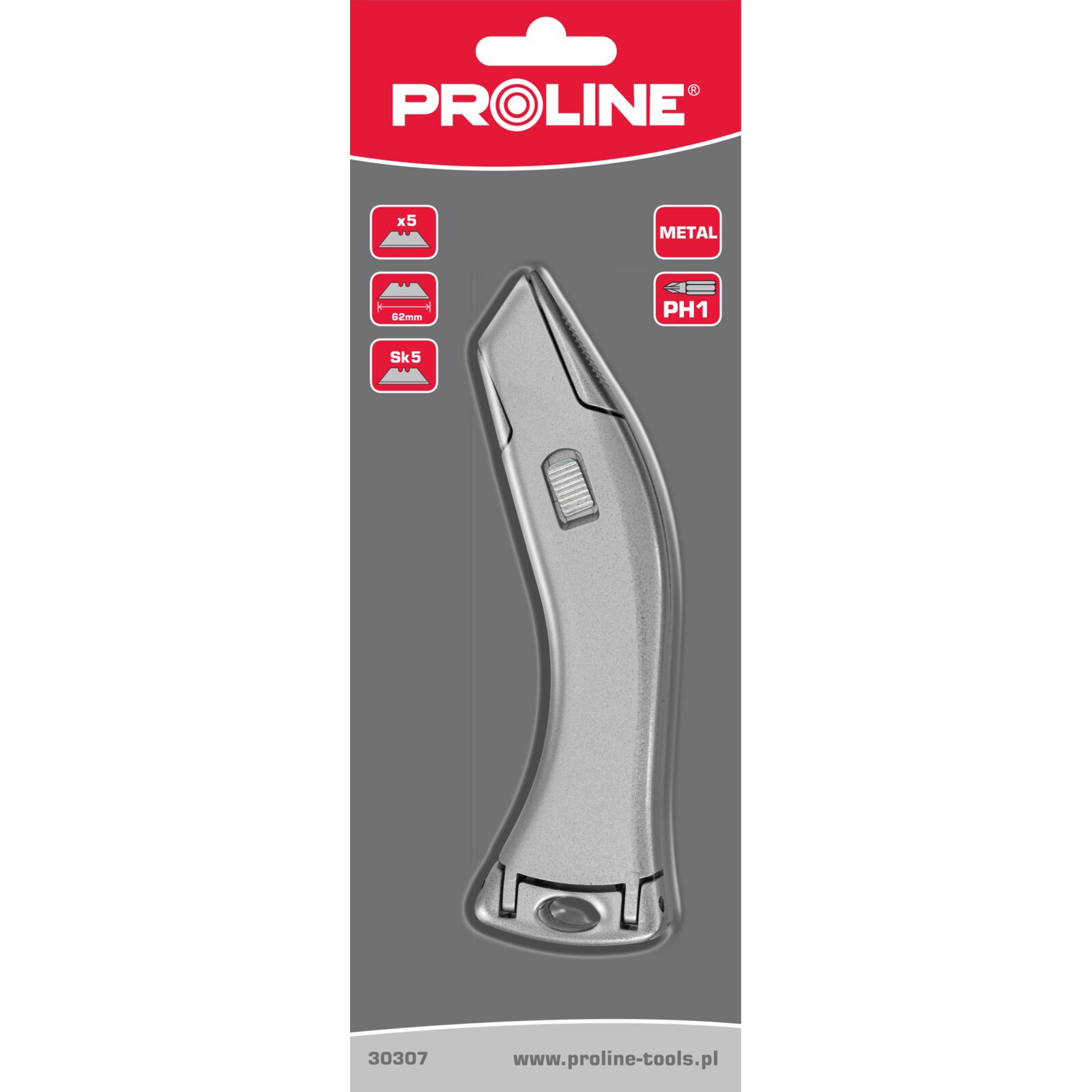Trimmingskniv 62 mm, Metallhandtag, Proline