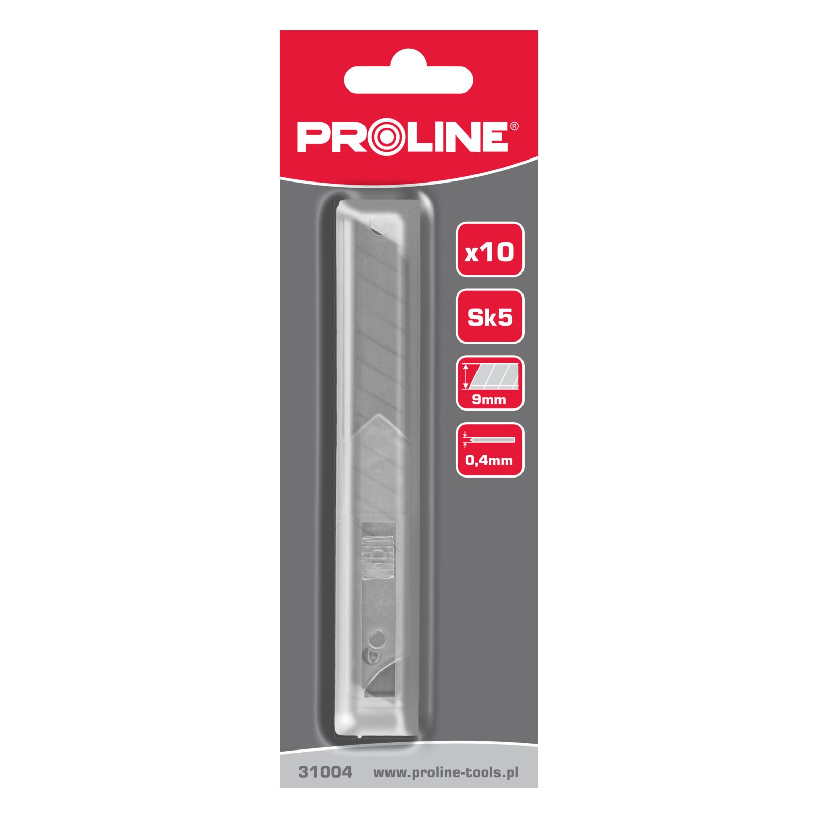 9 mm Snap On Blades (10Pcs in Transparent Plastic Box).