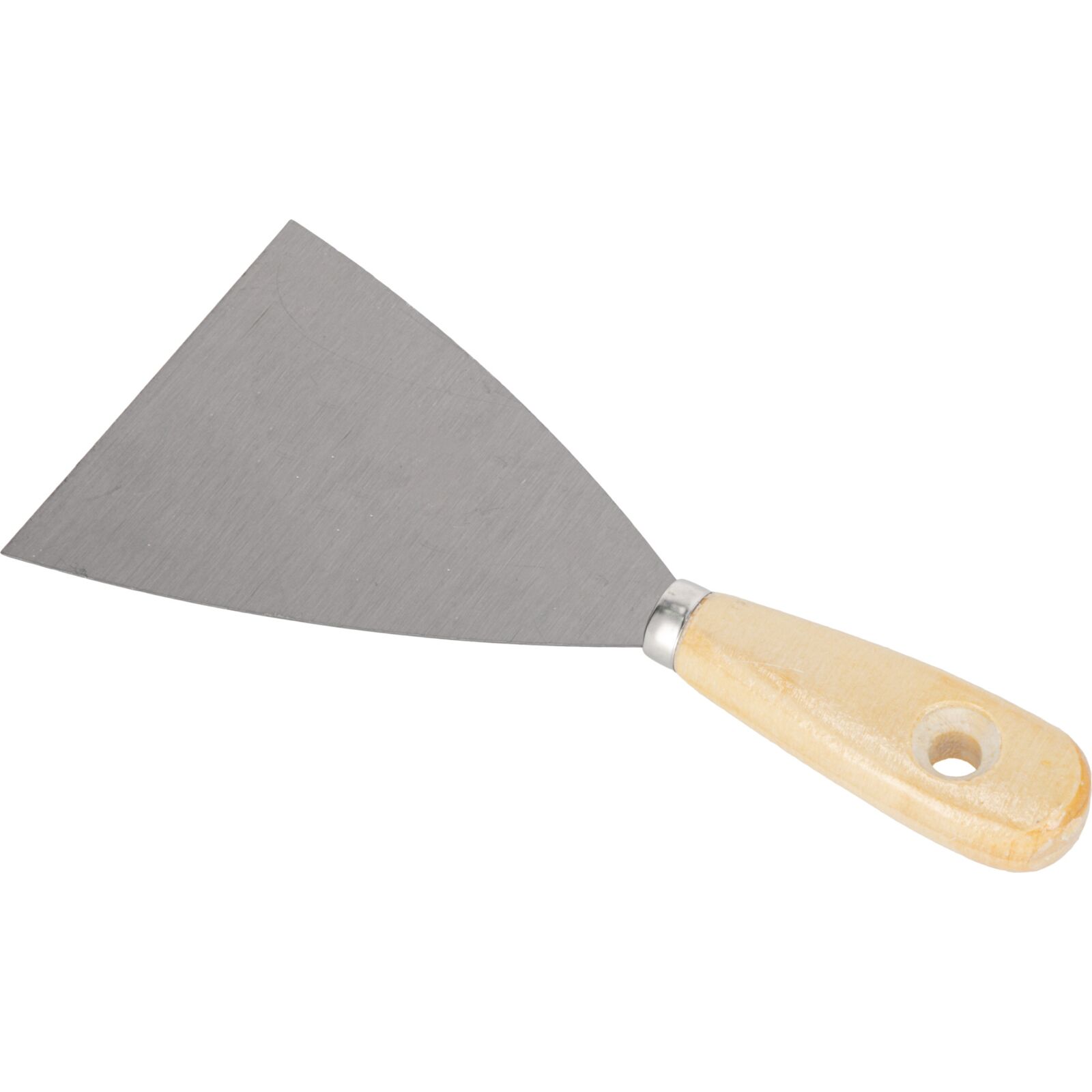Scraper 100 mm, Hanging Whole in Light Wooden Lacquered Handle