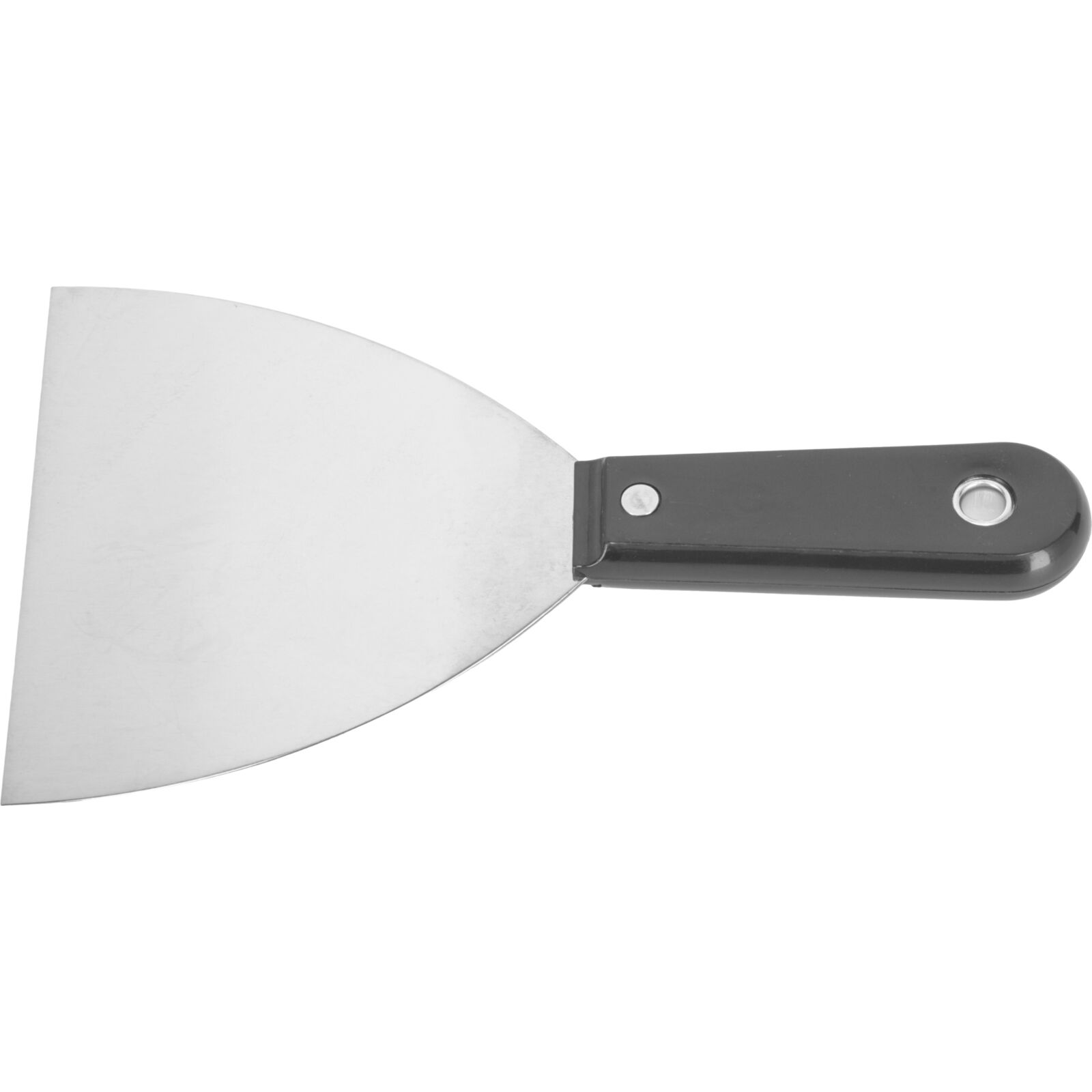 Polerad spackelspade med plasthandtag