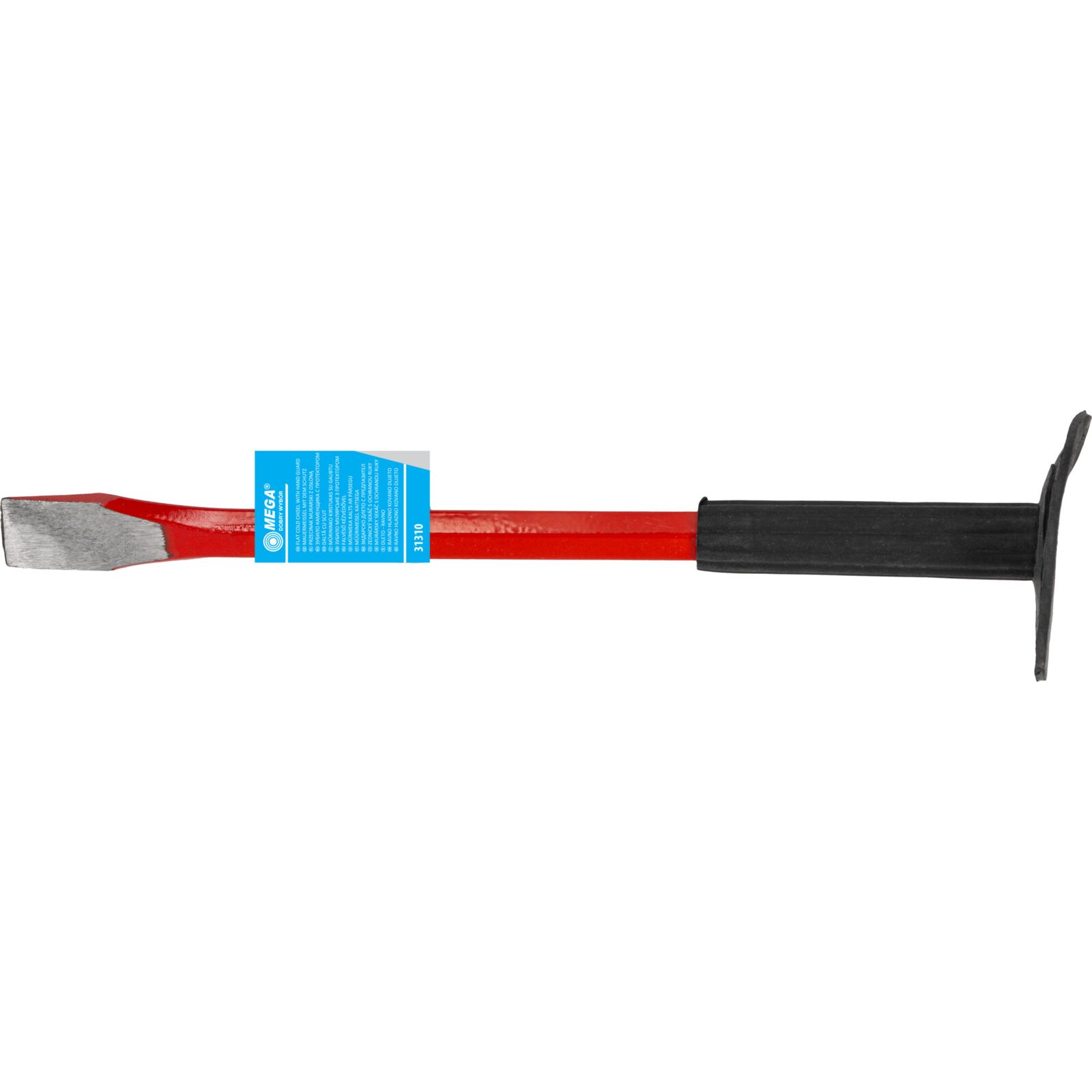 Flat Cold Chisel 250 mm with Rubber Grip