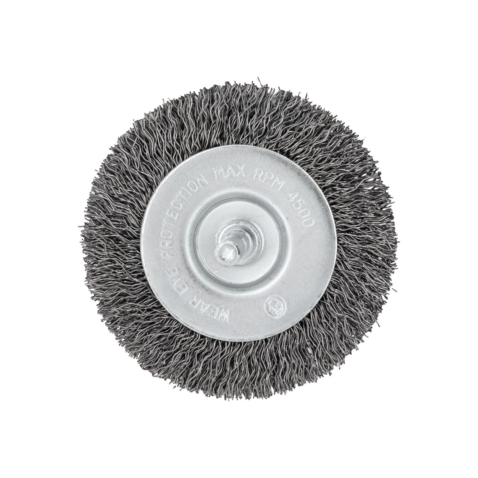Kratthjulborste FI=80 mm, 6 mm skaft