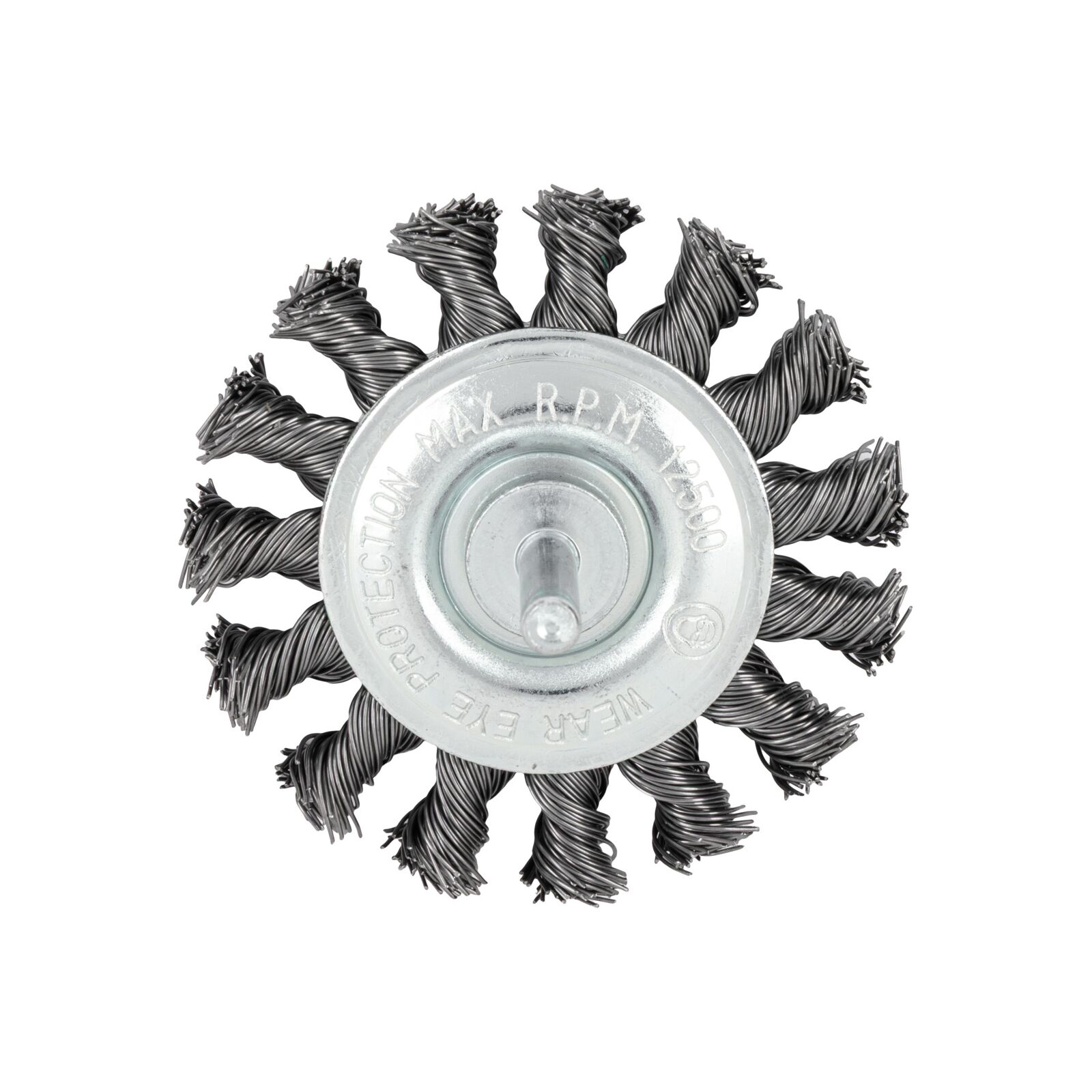 Crimped Wire Wheel Brush 75 mm, 6 mm Threads, Proline