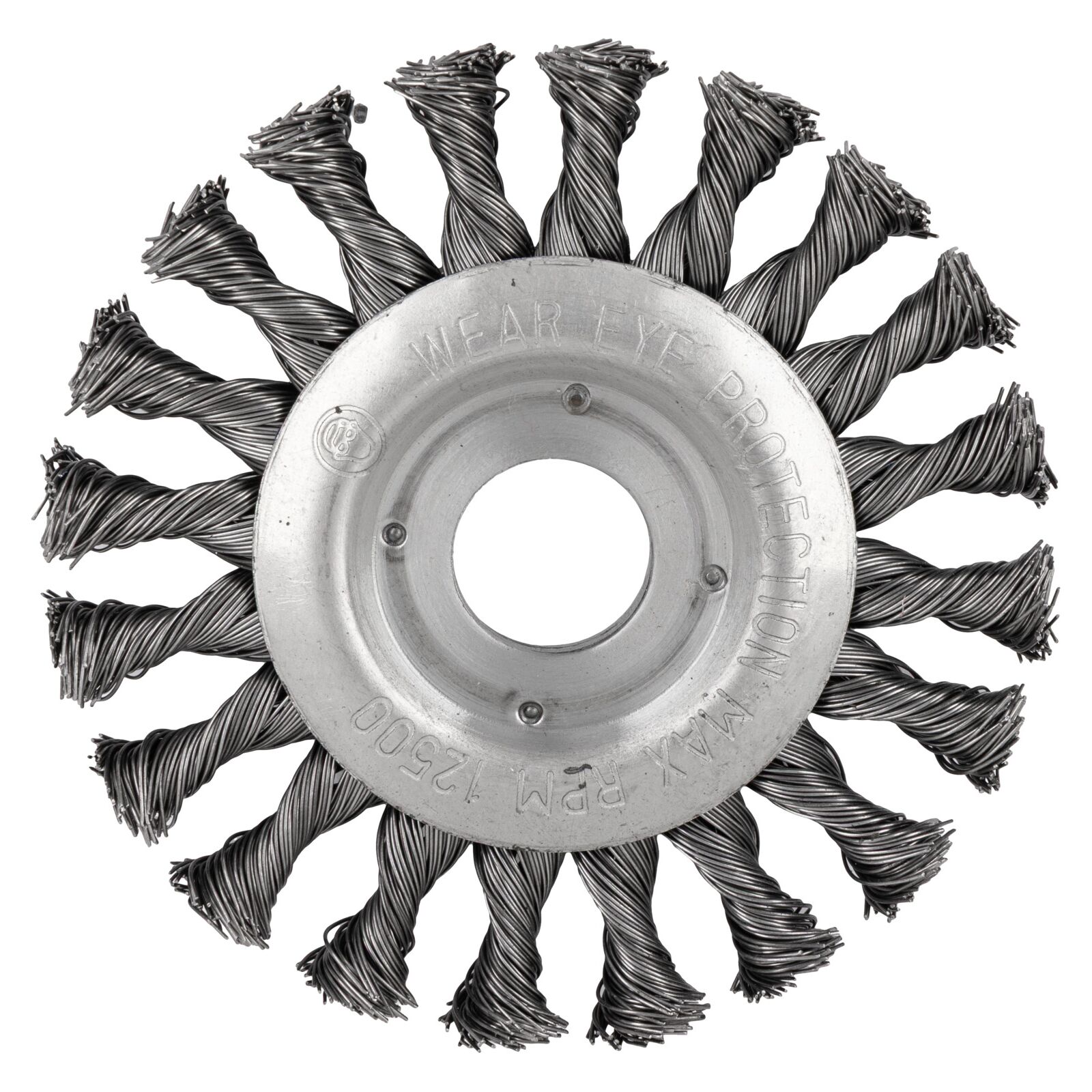 Koppborste 115 mm tvinnad ståltråd