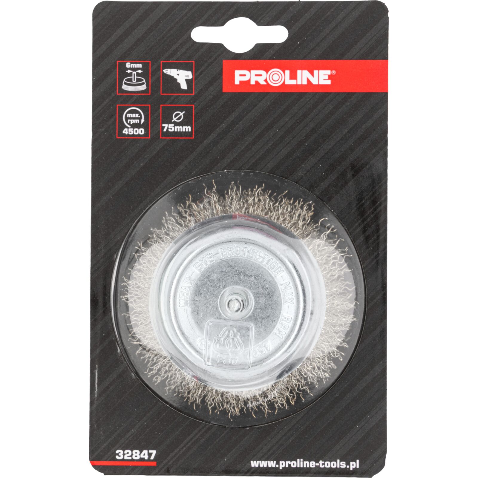 Cup Brush 75 mm, 6 mm, Proline