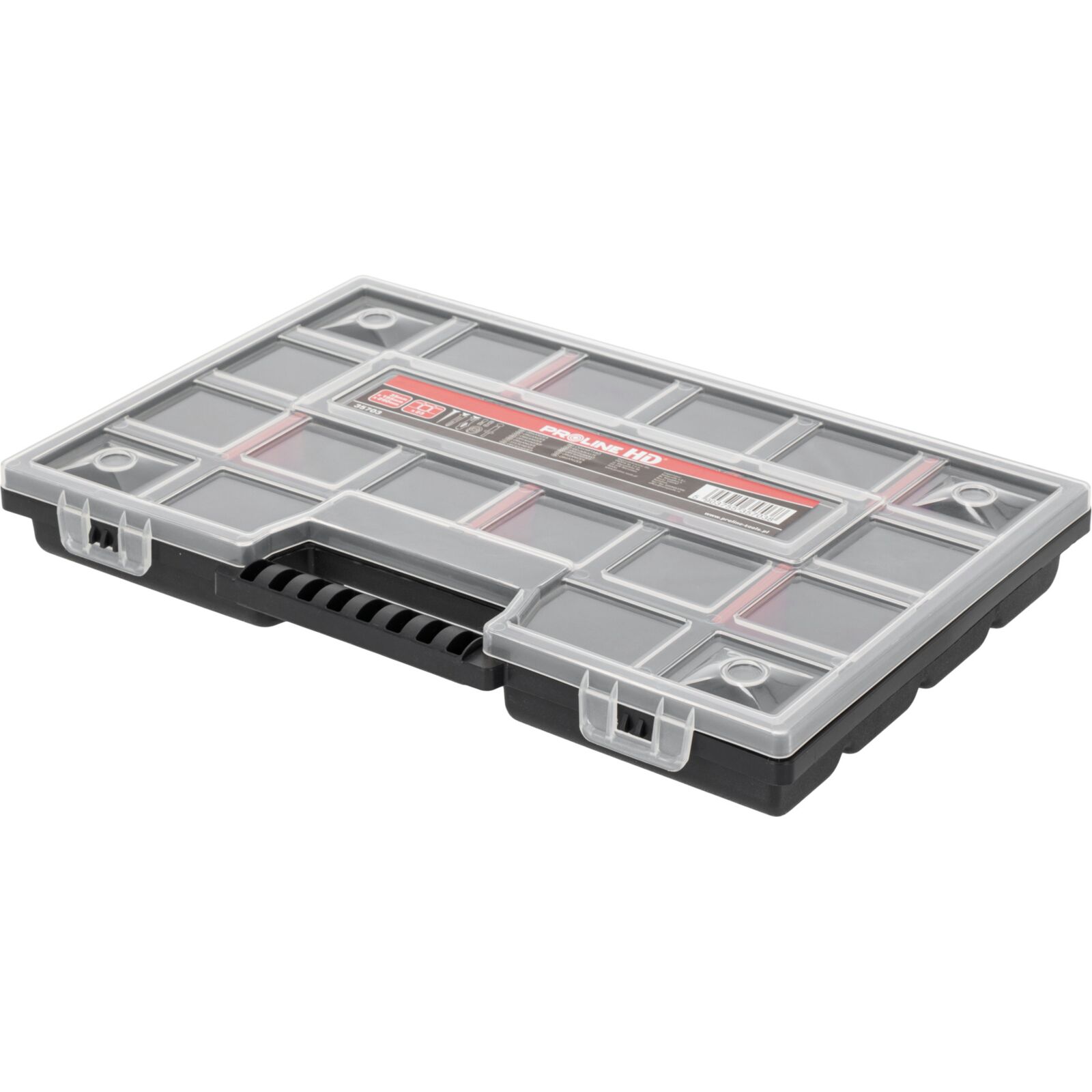 Förvaringsbox Organiser med Handtag 23 Fack 3.5 x 19.5 x 29 cm, Proline HD
