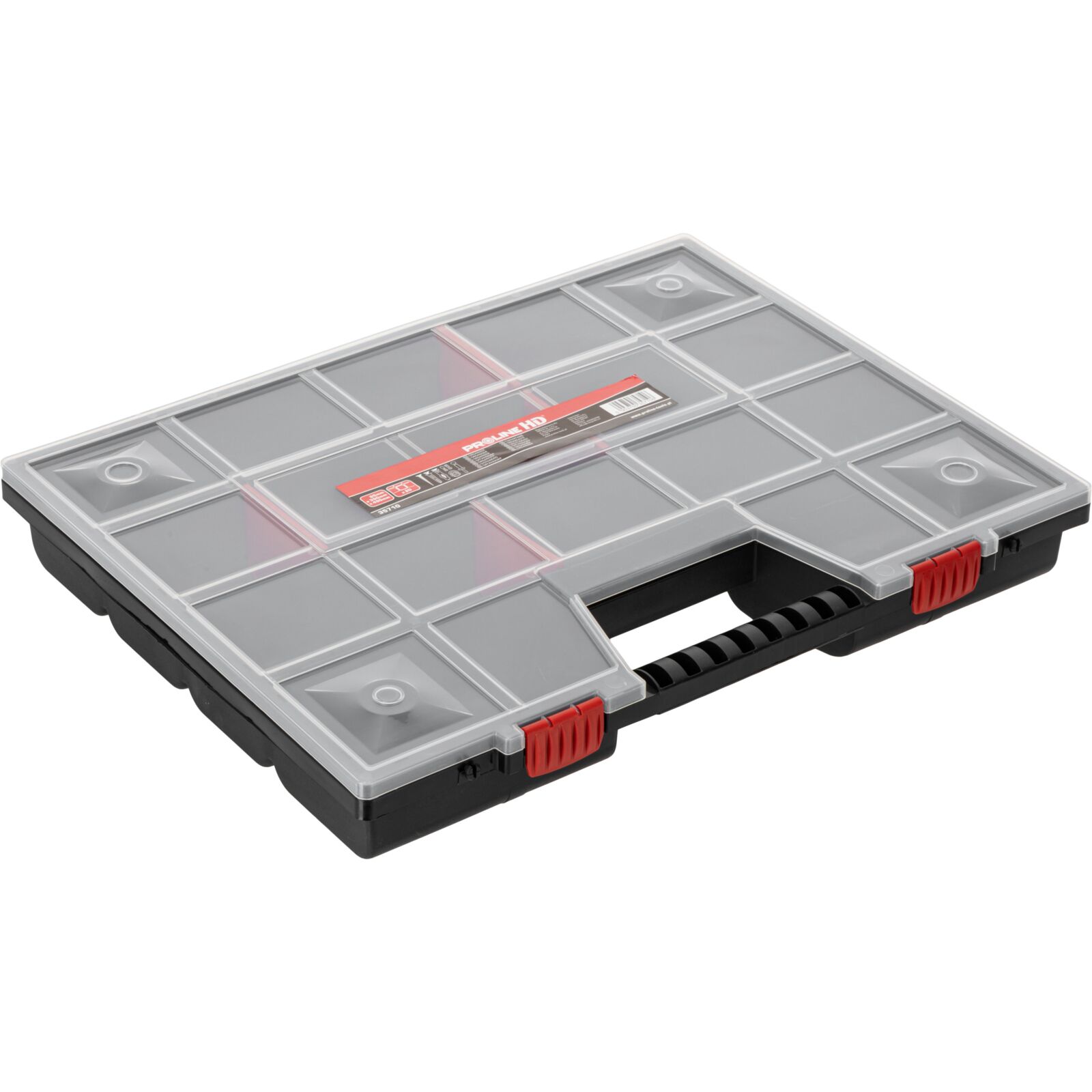 Förvaringsbox med Handtag 18 Justerbara Fack 6.5 x 39 x 49 cm, PROLINE HD
