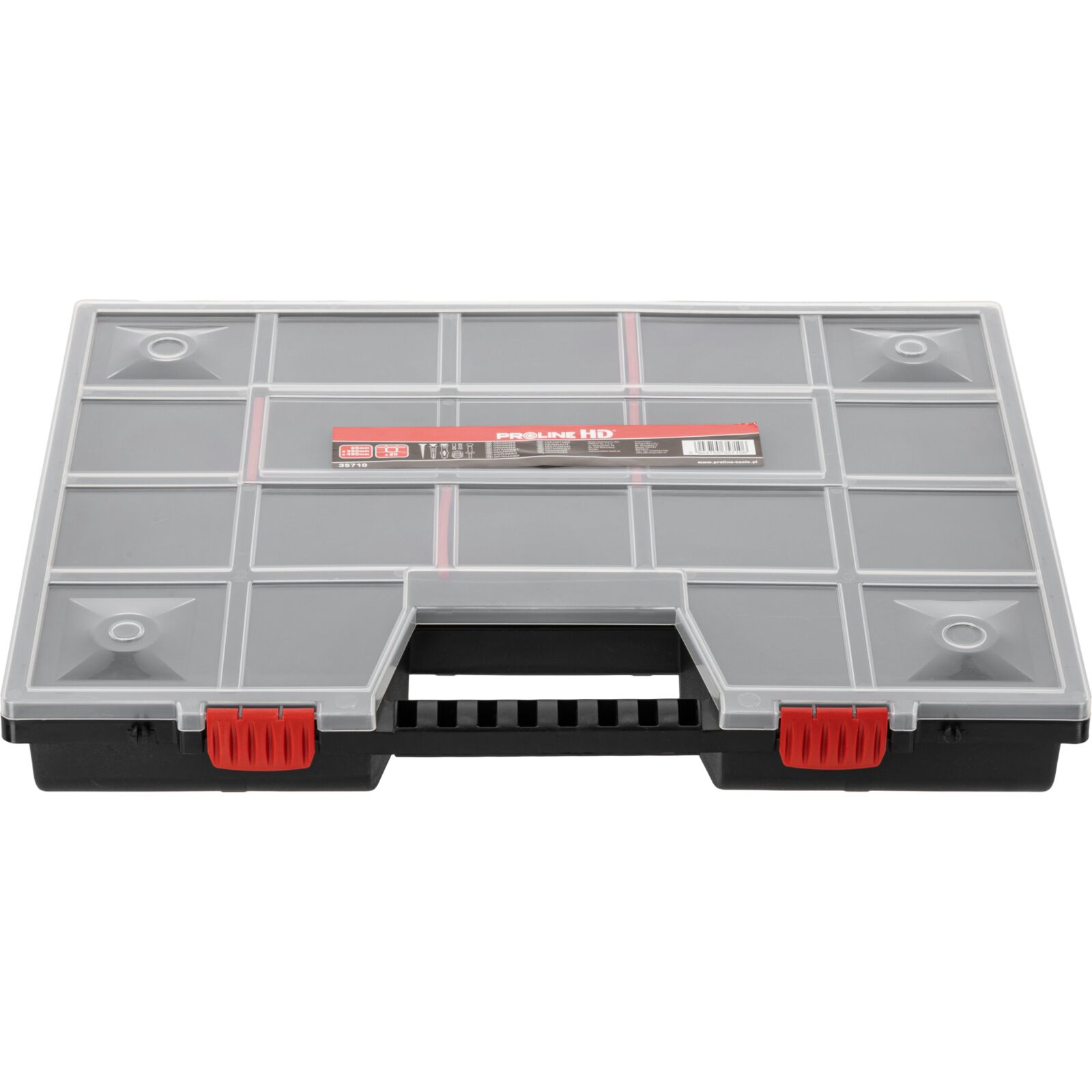 Förvaringsbox med Handtag 18 Justerbara Fack 6.5 x 39 x 49 cm, PROLINE HD