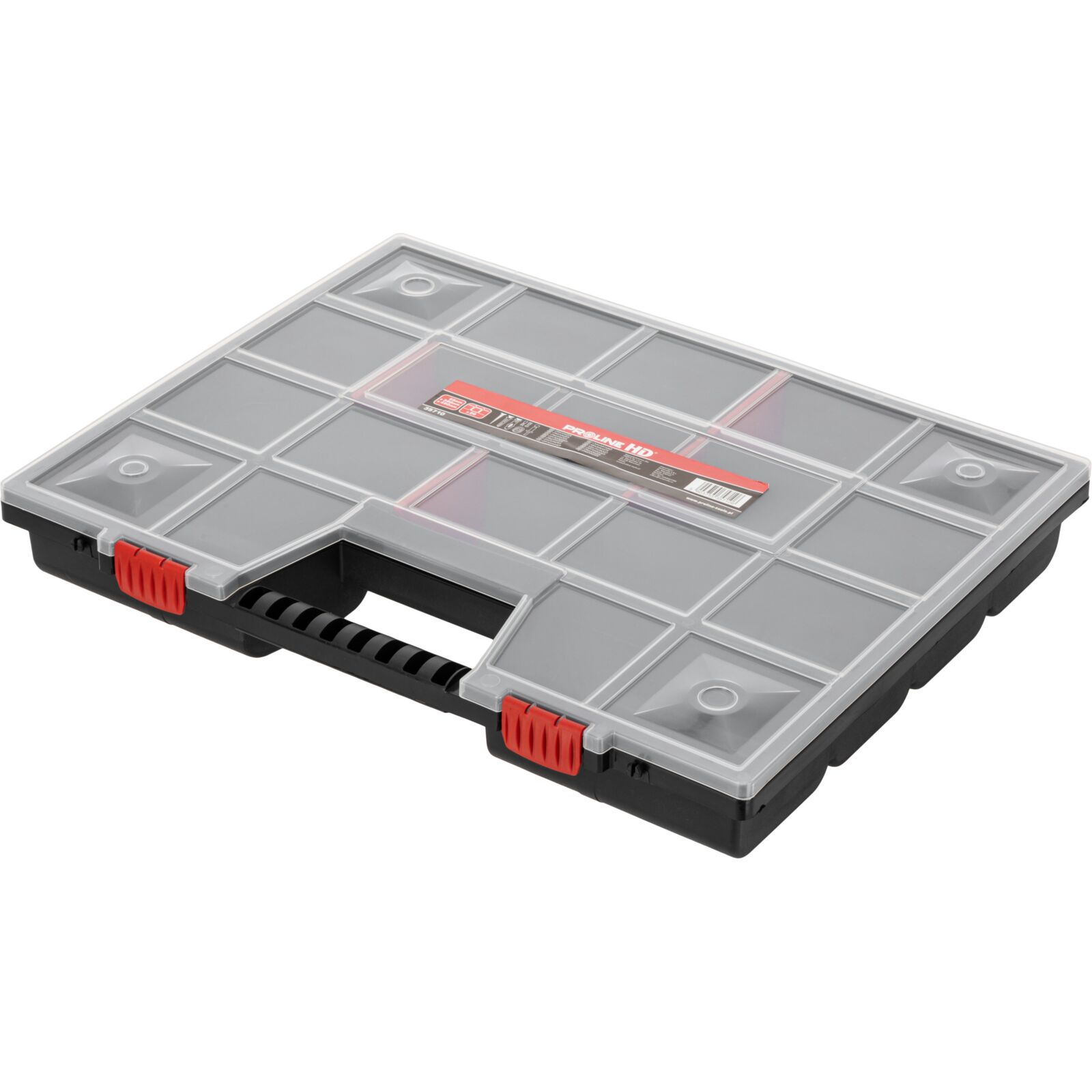 Förvaringsbox med Handtag 18 Justerbara Fack 6.5 x 39 x 49 cm, PROLINE HD