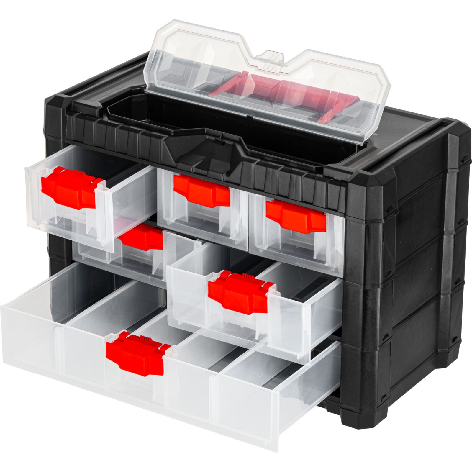 Förvaringsbox Organiser med Handtag 13 Fack 26 x 20 x 40 cm, PROLINE HD