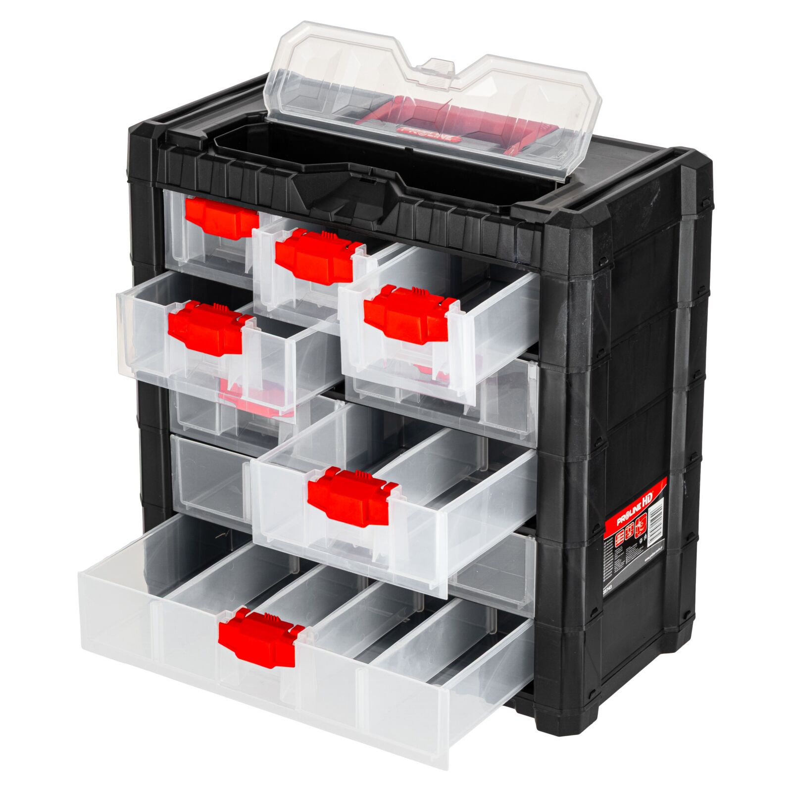Förvaringsbox Organiser med Handtag 22 Fack 39.2 x 20 x 40 cm, PROLINE HD