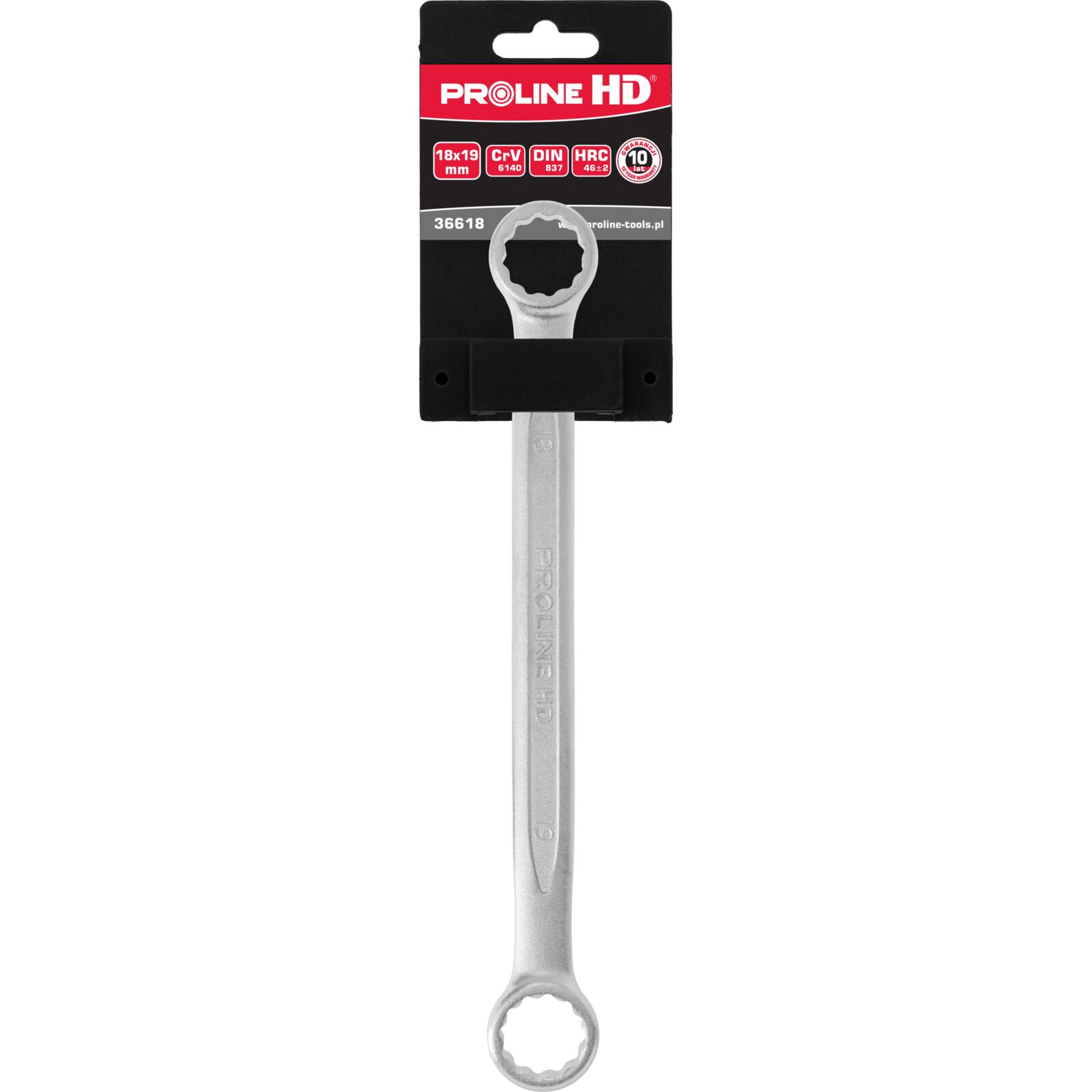 Box Wrench 18 x 19 mm, Stainless Steel, PROLINE HD
