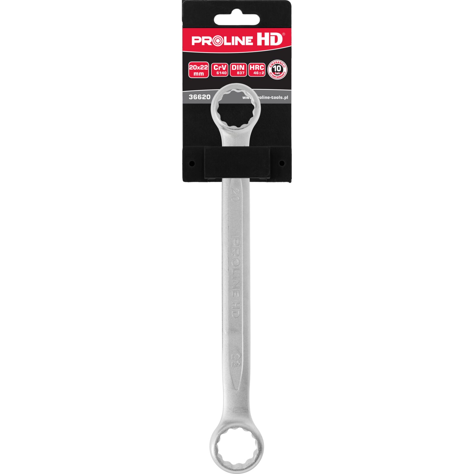 Ringnyckel med Offset 20 x 22 mm, Rostfri, Proline HD