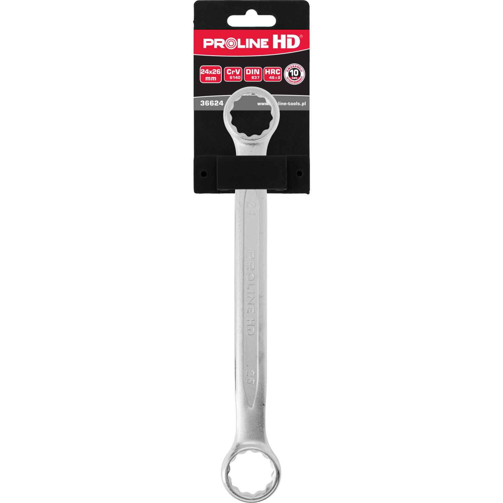 Open-End Wrench 24 x 26 mm, Stainless Steel, PROLINE HD
