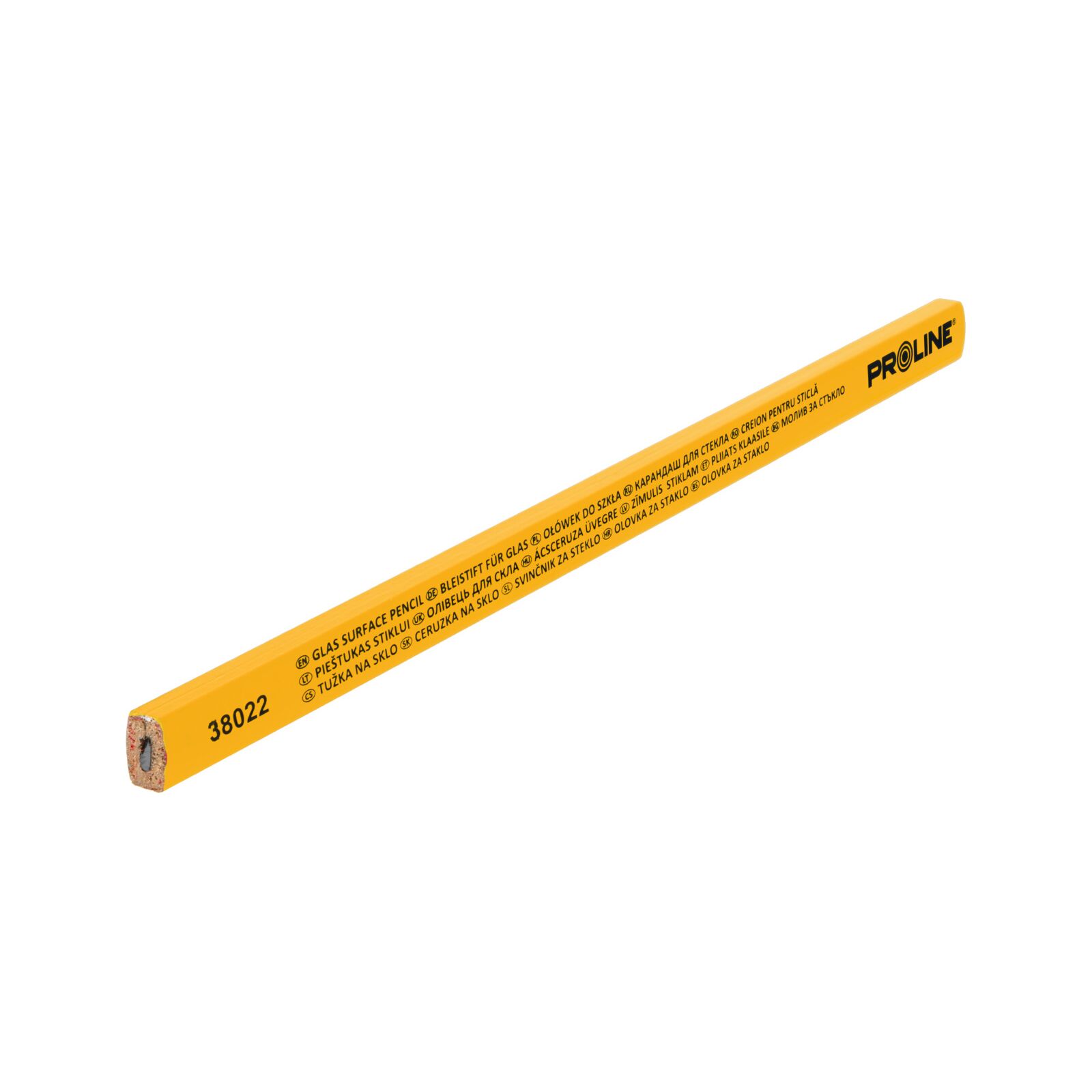 Glass marking pencil yellow 24 cm