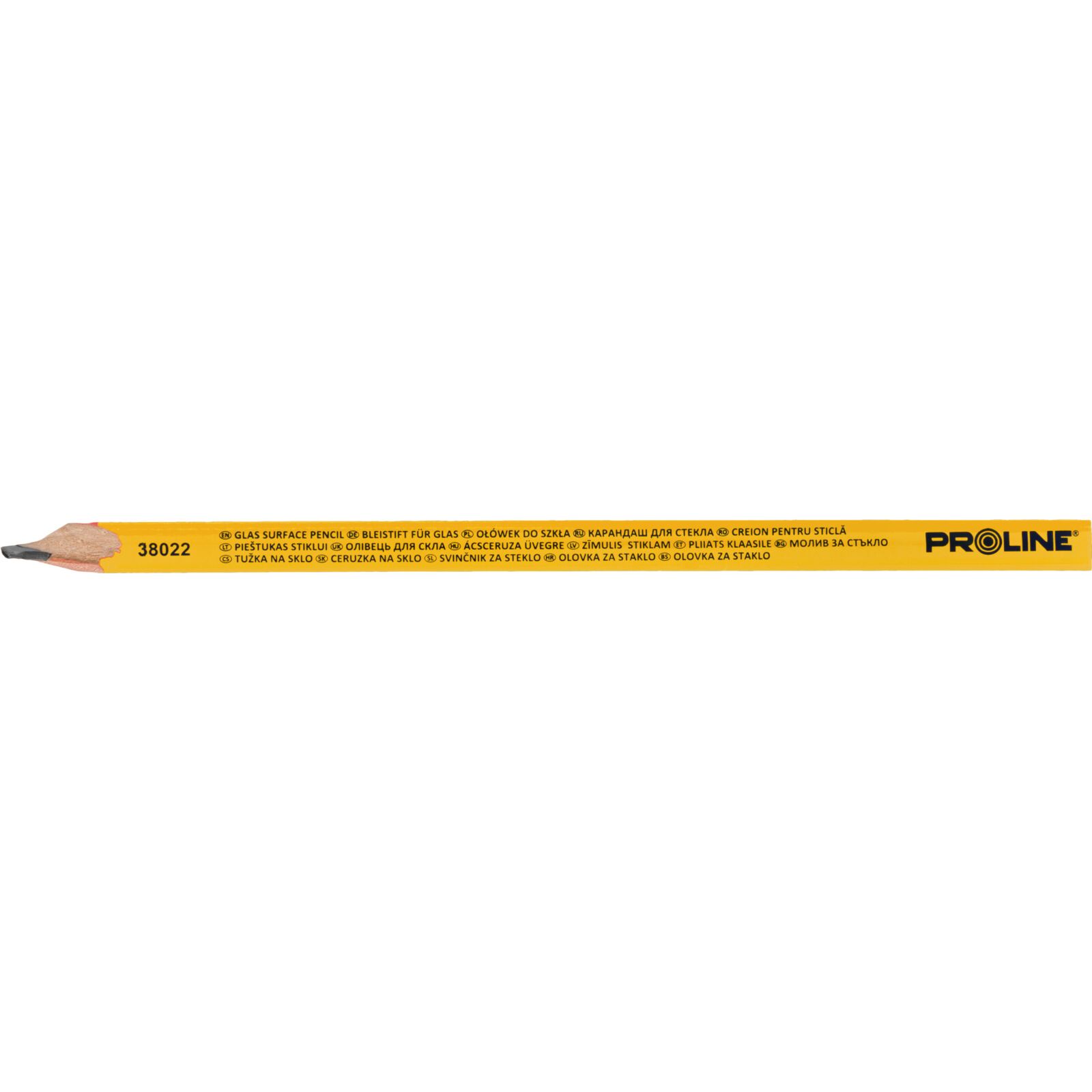 Glass marking pencil yellow 24 cm