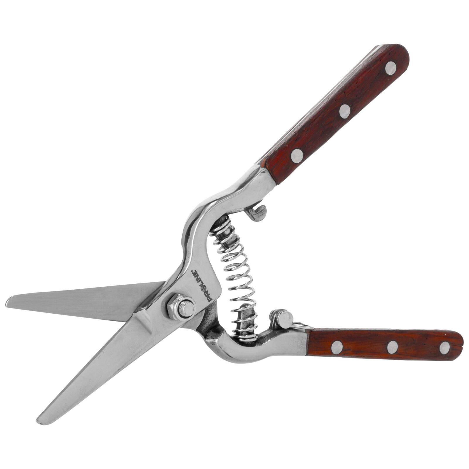 Garden Pruner for Roses, Forged Metal, Fine Wood Handle, Premium, Proline