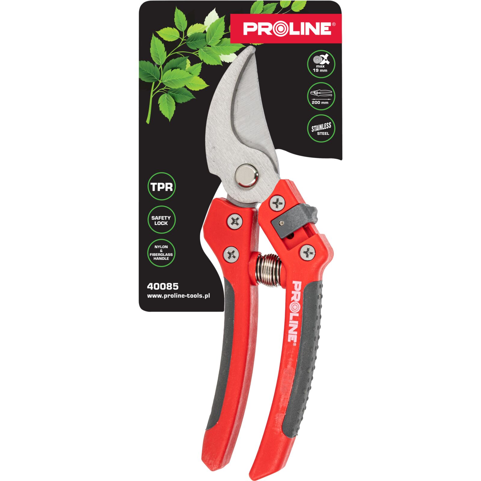 Premium Universal Hand Pruner, Inox, 8, Soft Touch, Proline