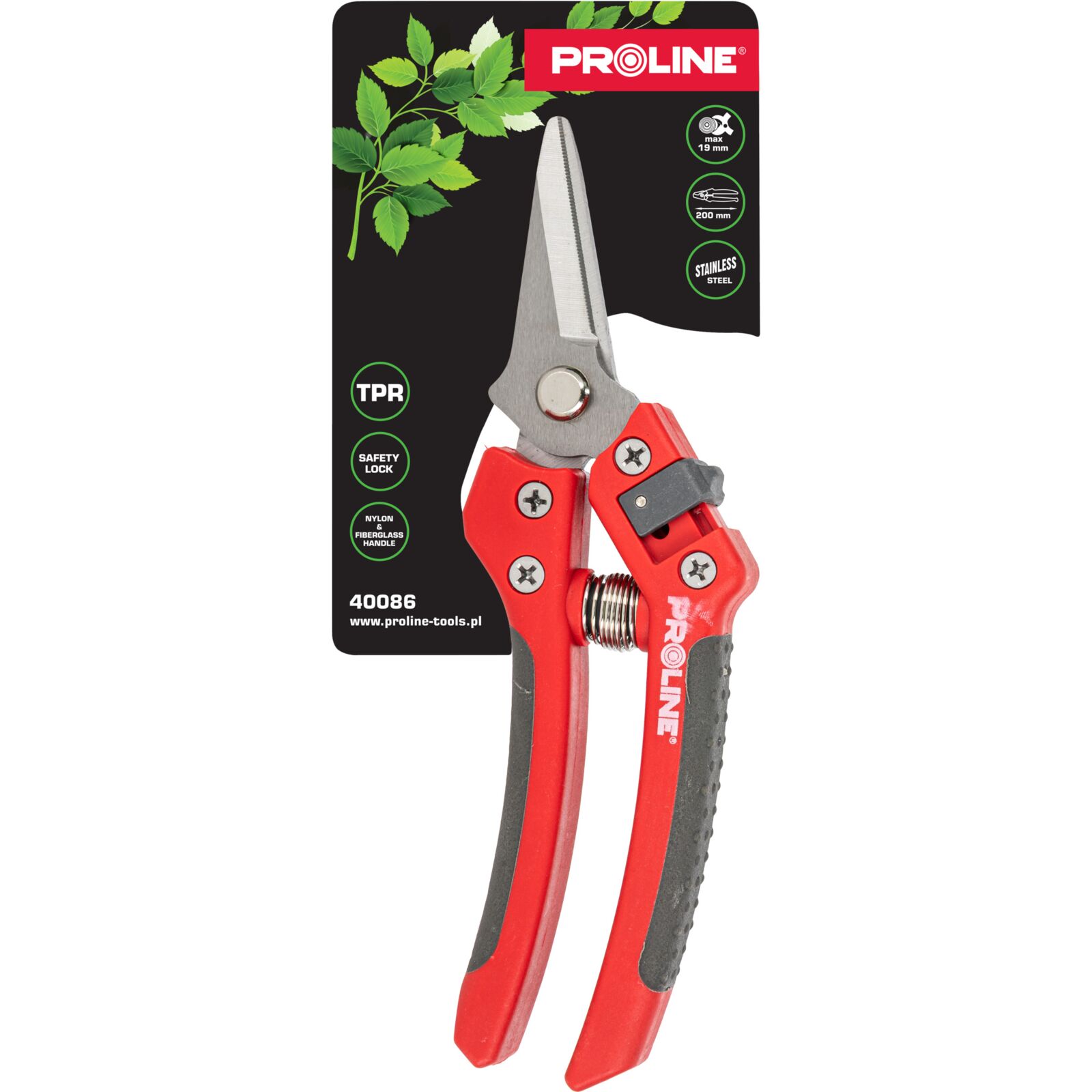 Premium Handbeskärare för Blommor, Inox, 8, Soft Touch, Proline