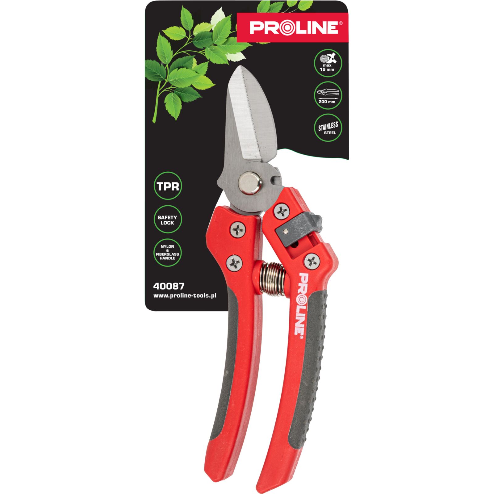 Premium Handbeskärare för Blommor, Inox, 8, Soft Touch, Proline
